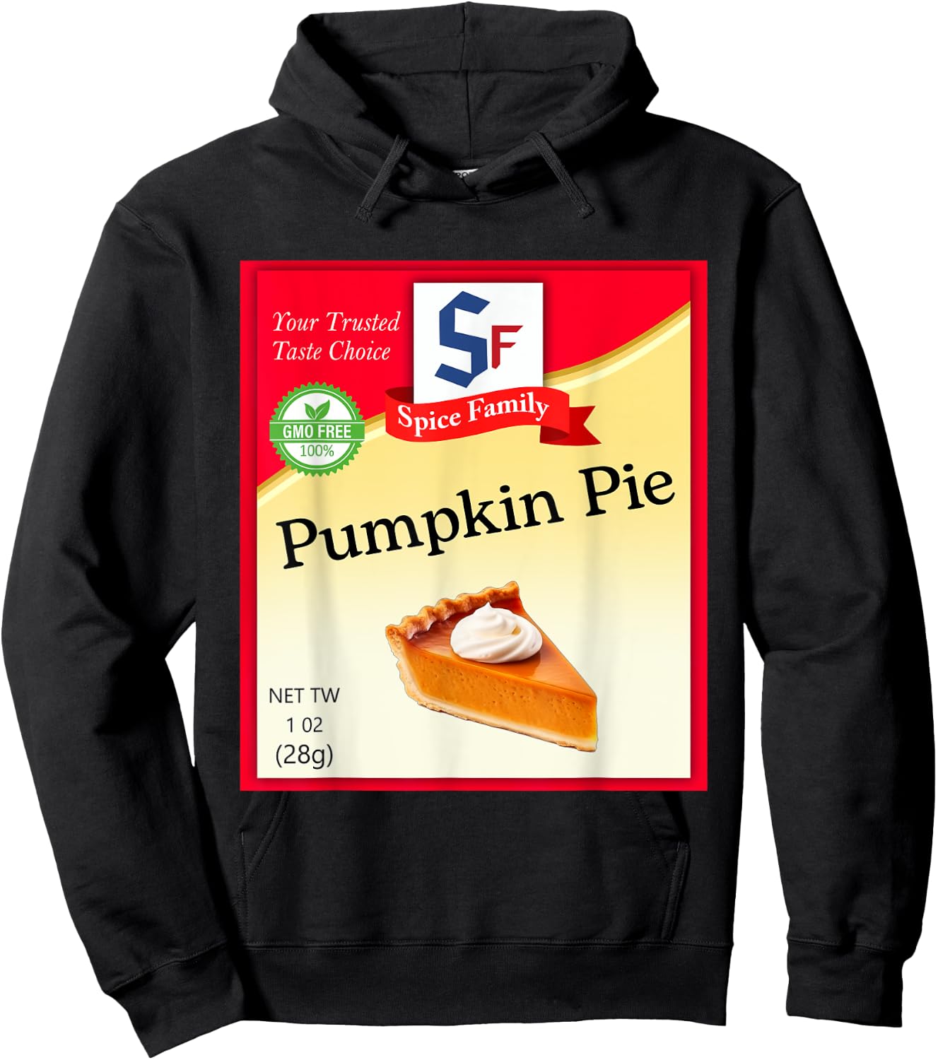 Pumpkin Pie Condiment Costume Holiday Spice Costumes Hoodie - Hoodie | Black