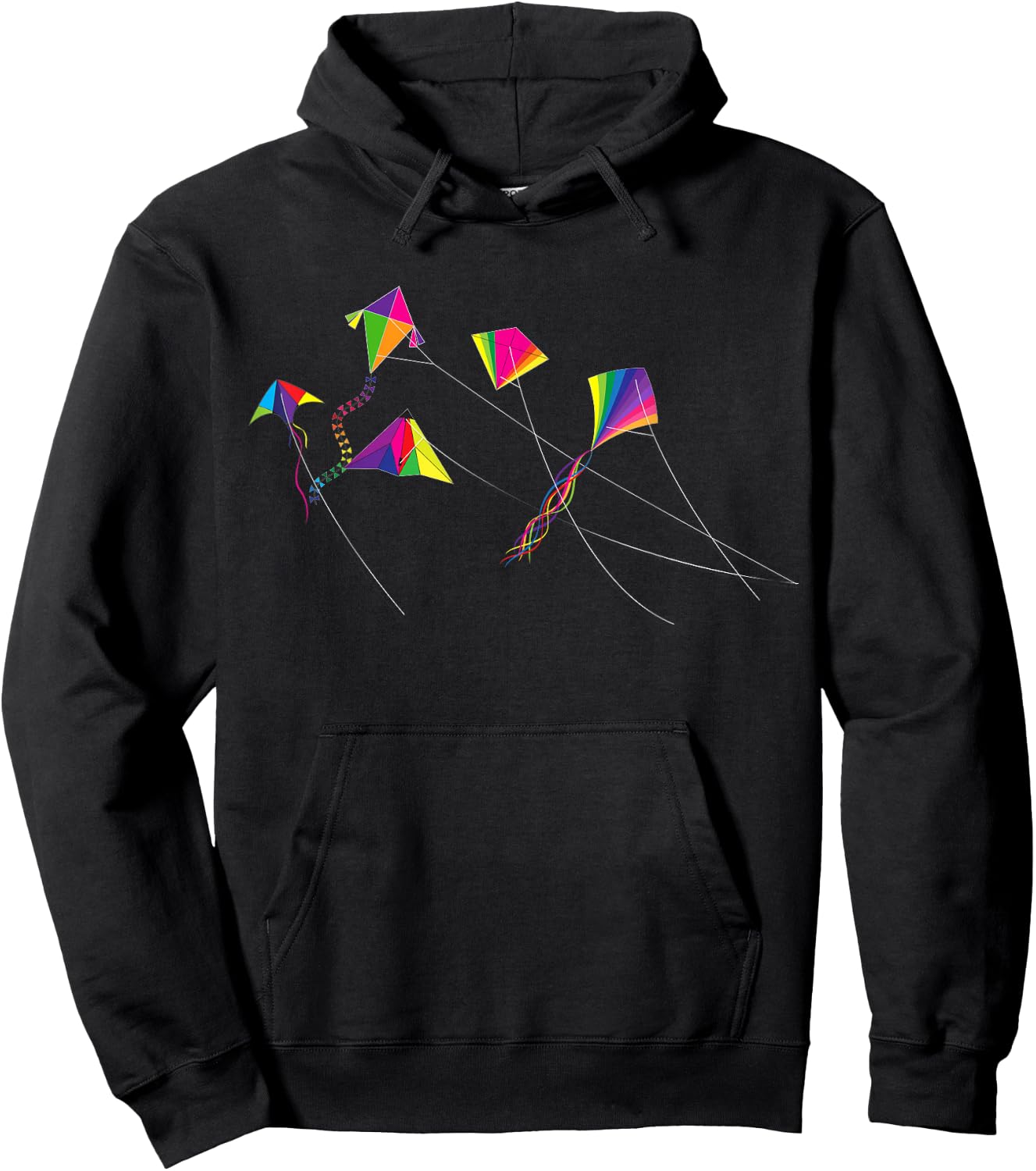 Kite Flying Kite Flyer Flying Wind Kites Hoodie - Hoodie | Black