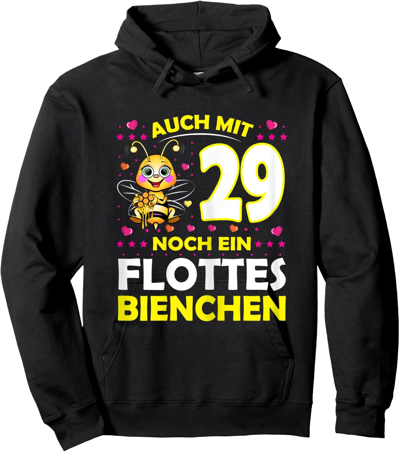 Damen 29 Jahre Flottes Bienchen 29. Geburtstag 29. Ehrentag Hoodie - Hoodie | Black