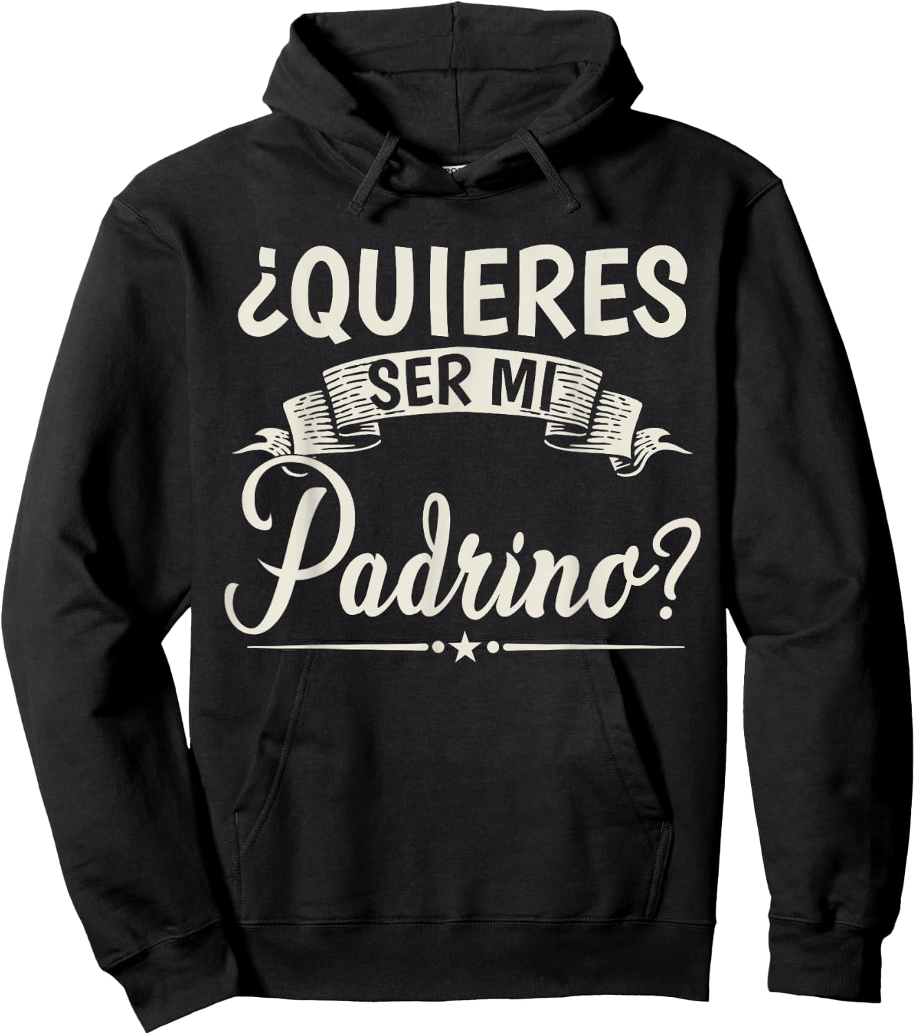 Quieres Ser Mi Padrino Bautizo Hoodie - Hoodie | Black