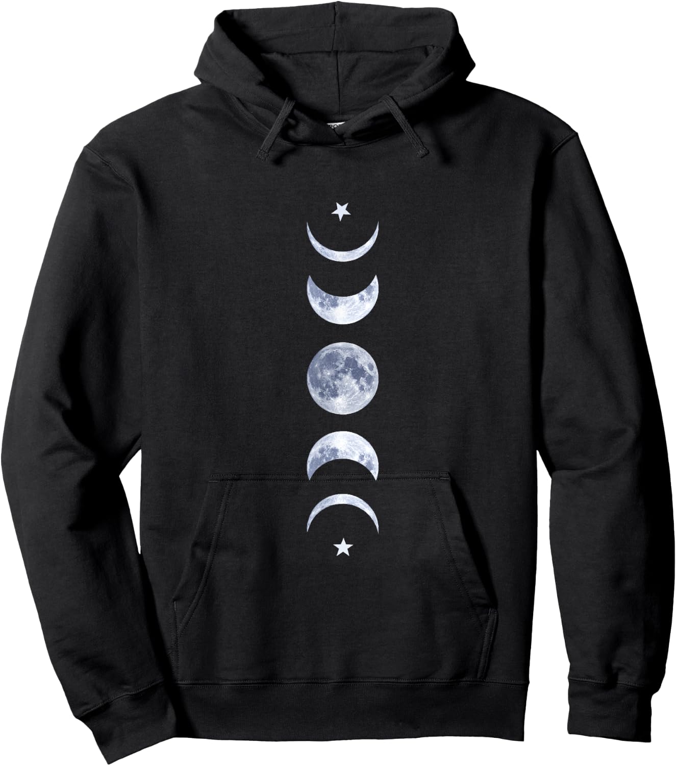 Moon Phase Lunar Cycle Astrology Celestial Astronomy Gift Hoodie - Hoodie | Black