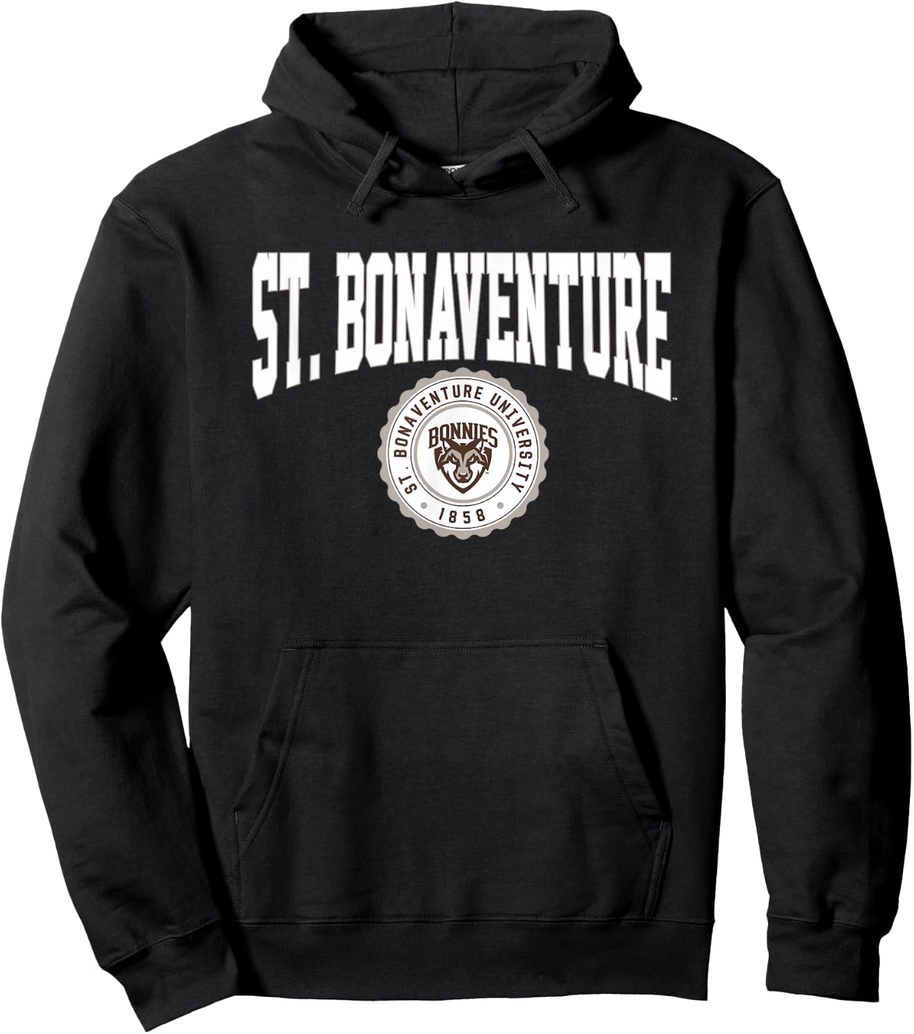 St. Bonaventure University Bonnies Collegiate Seal Hoodie - Hoodie | Black