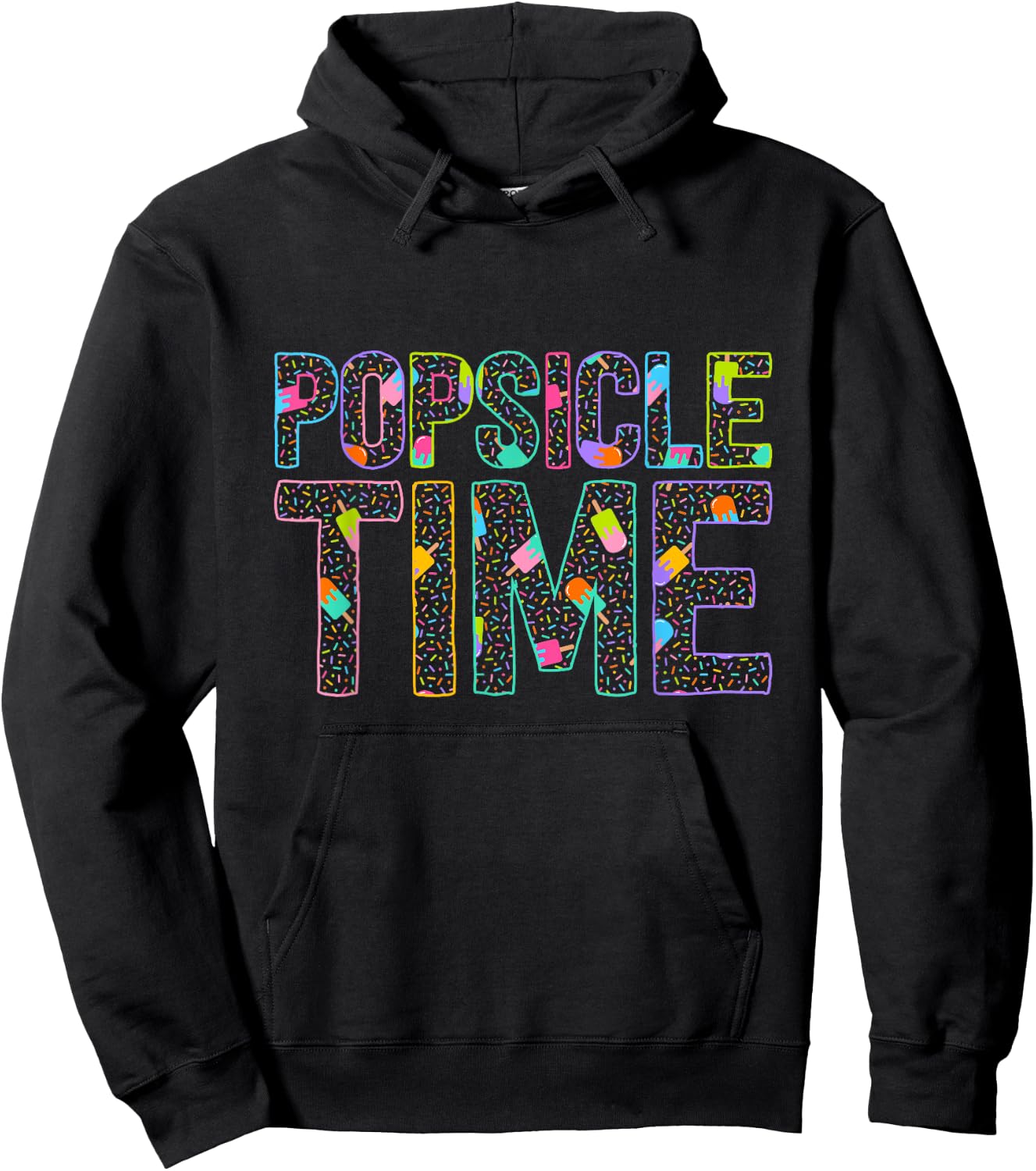 Popsicle Time - Summer Vacation - Cute Popsicle Hoodie - Hoodie | Black