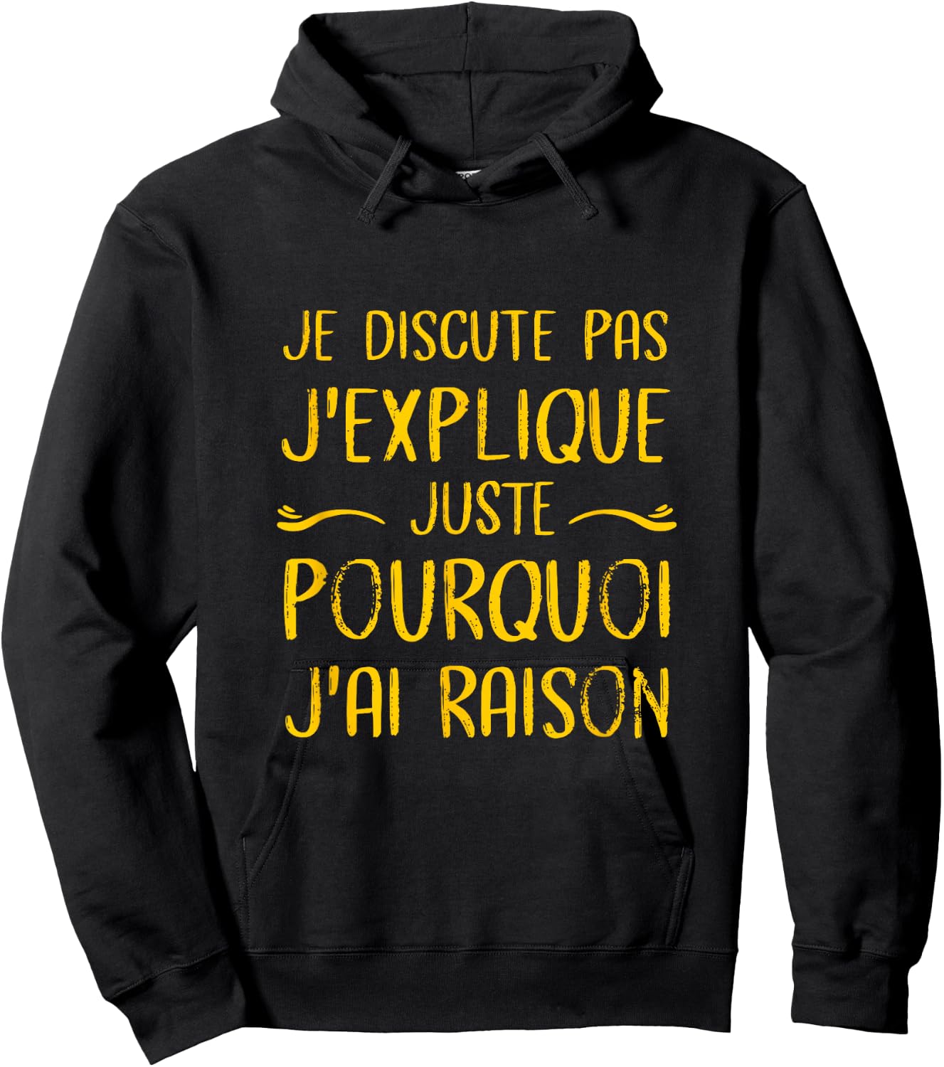I don't argue, I just explain why I'm very funny , Black, S Hoodie - Hoodie | Black