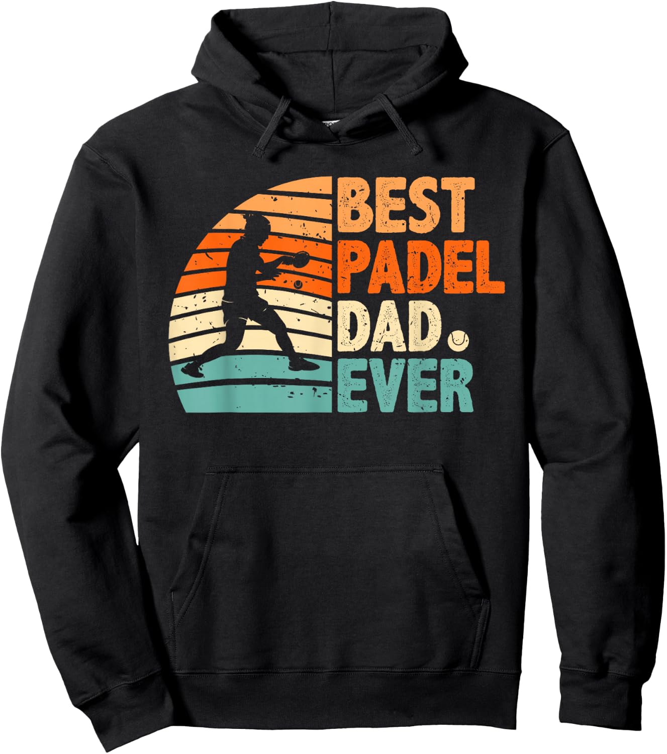 "Best Padel Dad Ever" for Father's Day Hoodie - Hoodie | Black