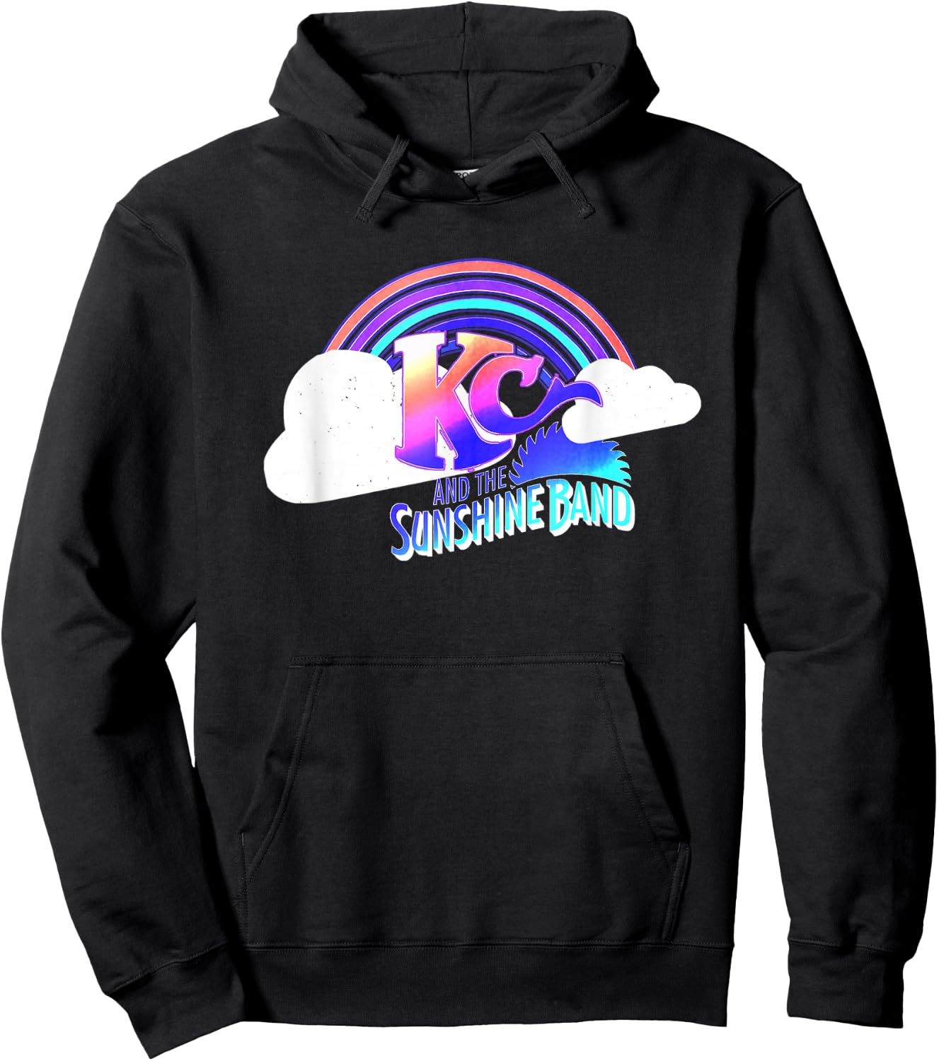 KC & The Sunshine Band Rainbow Cloud Logo Hoodie - Hoodie | Black