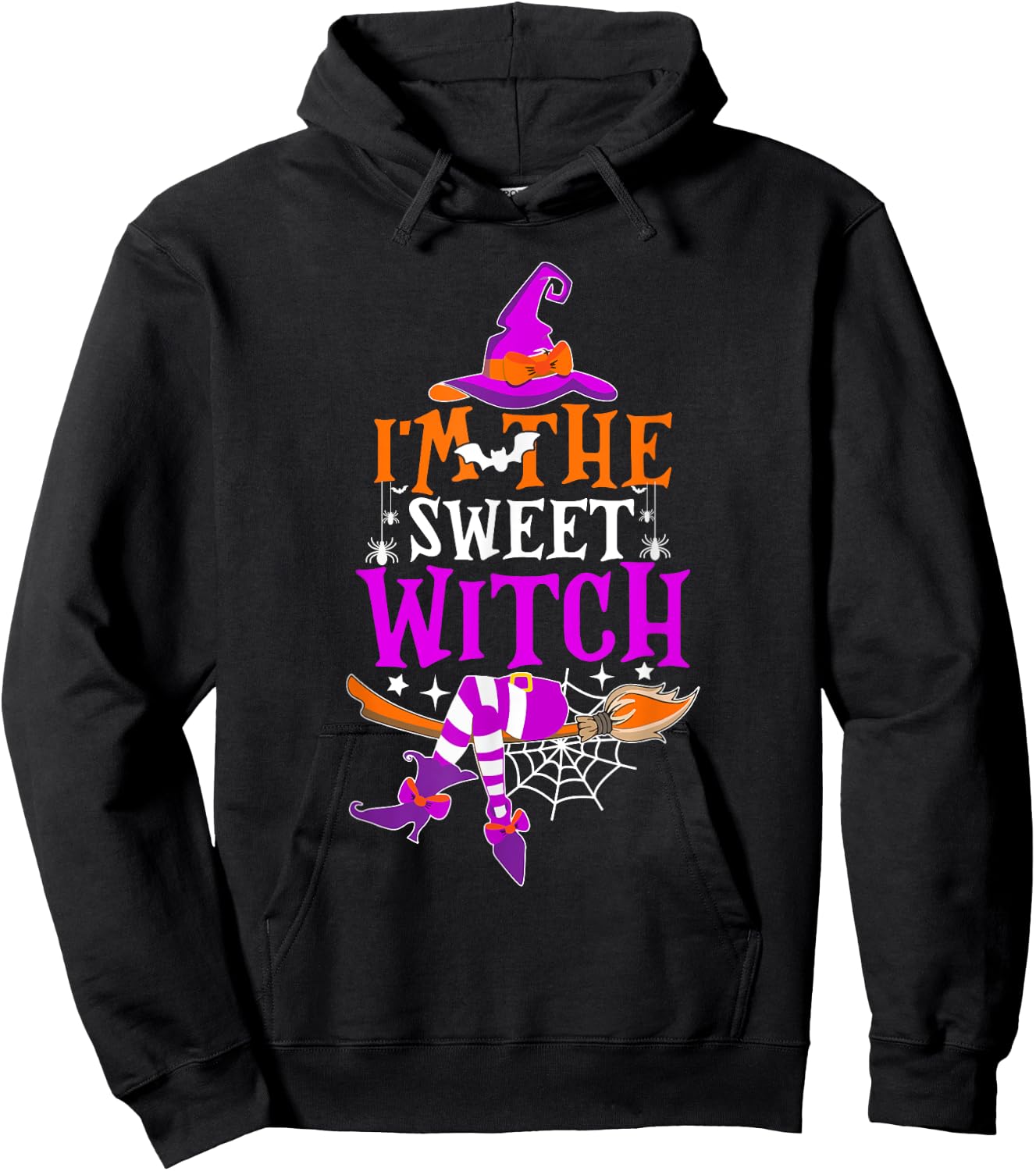 I'm The Sweet Witch Shirt Funny Witch Halloween Costume Hoodie - Hoodie | Black