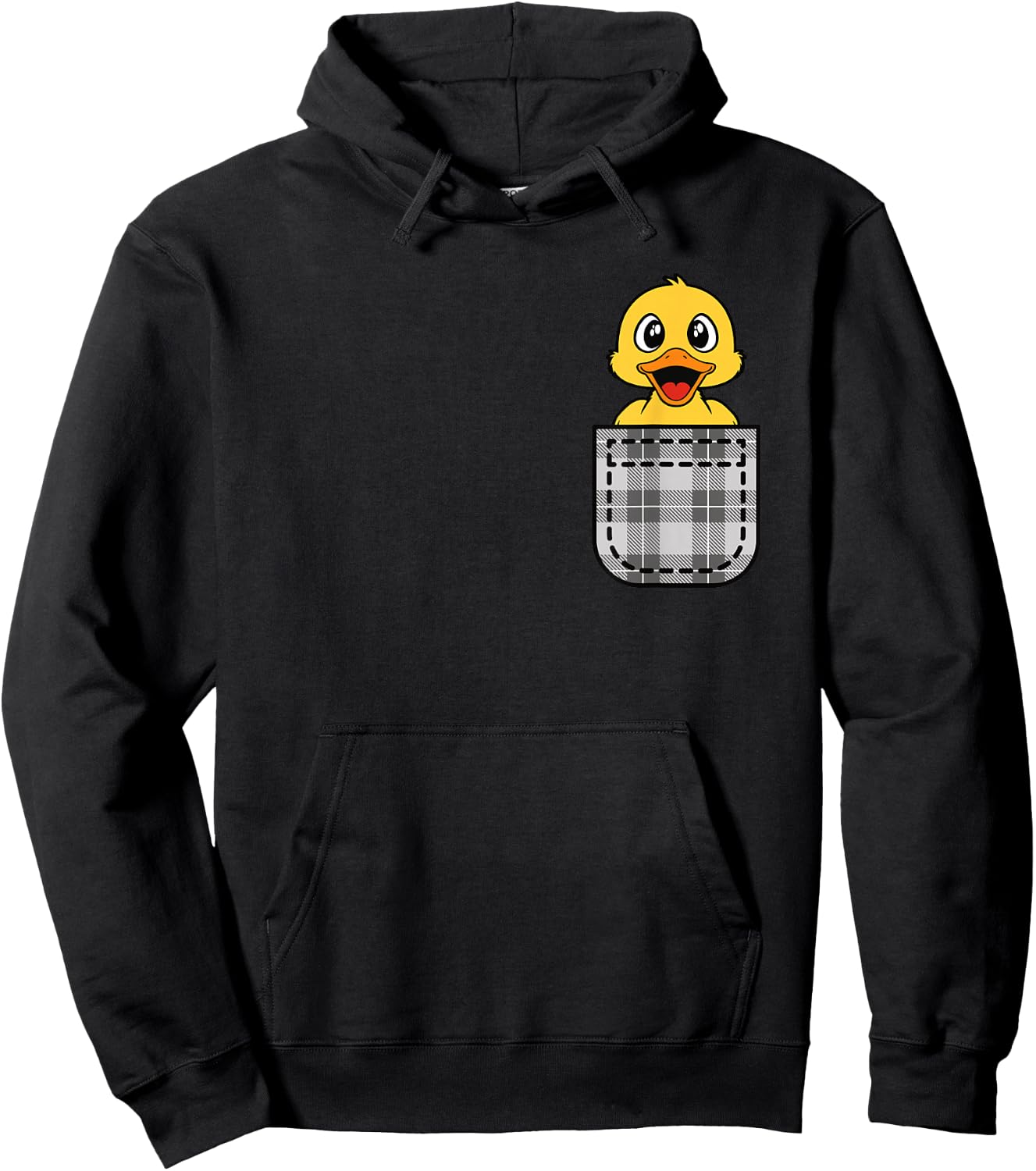 Funny Duck Pocket Duck Lover Men Women Kids Hoodie - Hoodie | Black