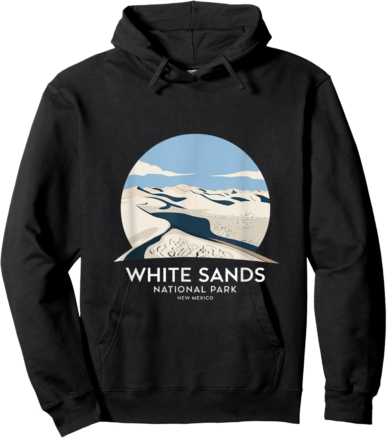 White Sands National Park New Mexico Hoodie - Hoodie | Black