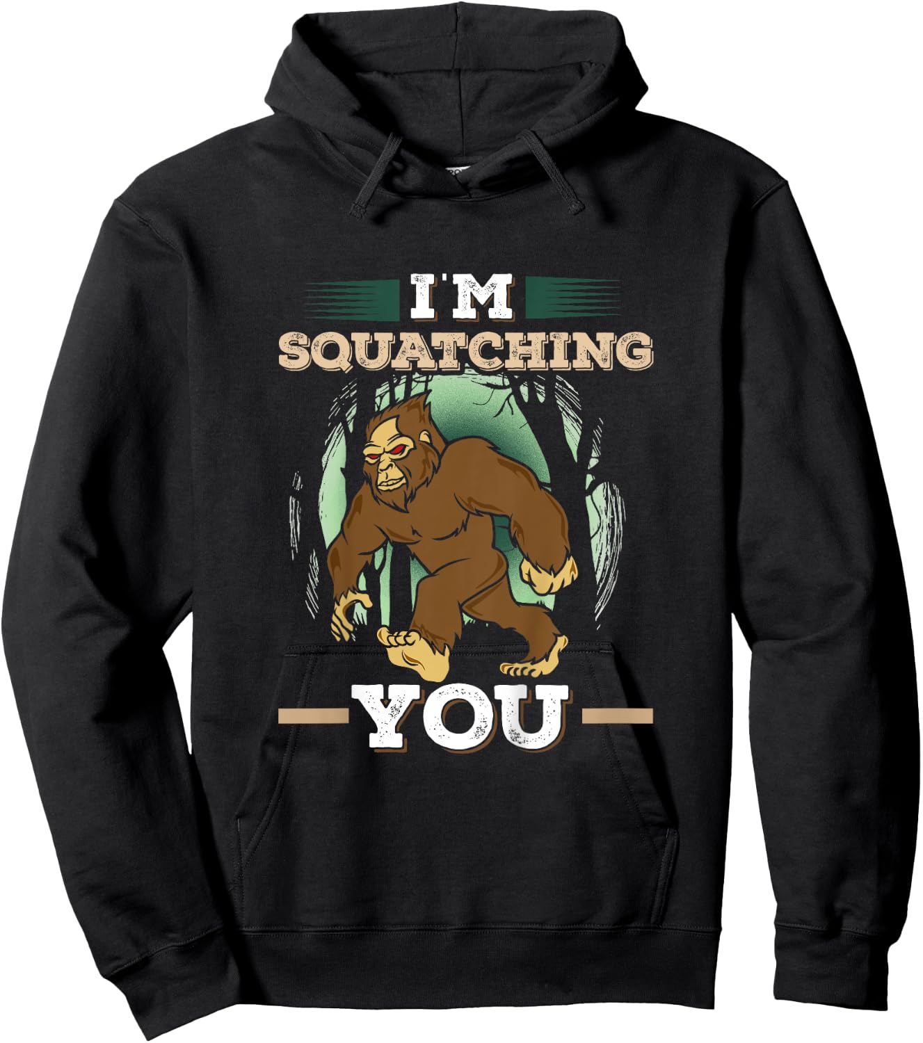 Bigfoot Toddler Shirt Funny Sasquatch Kids Gift Hoodie - Hoodie | Black