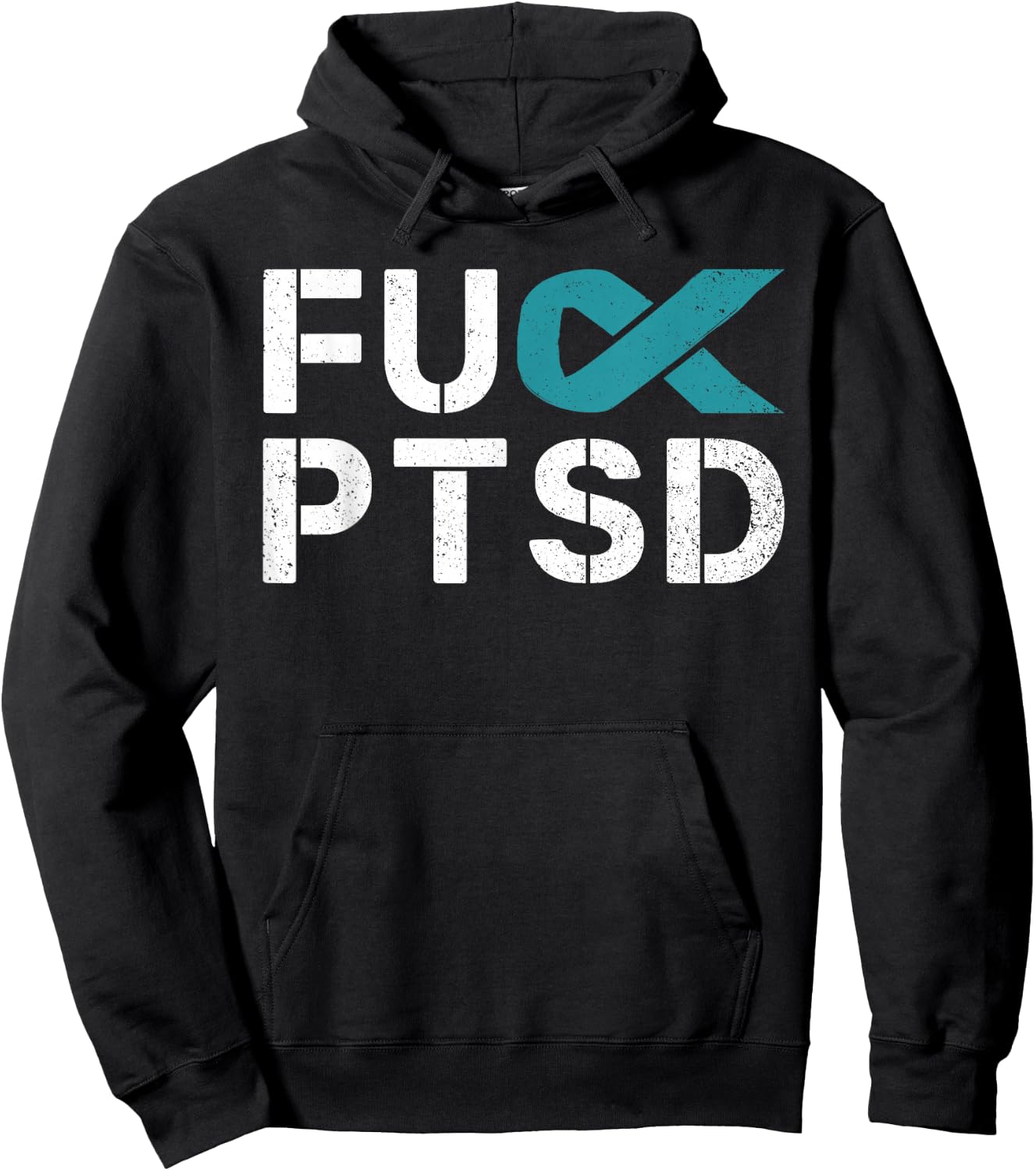 Fuck PTSD Post Traumatic Stress Disorder Awareness Hoodie - Hoodie | Black