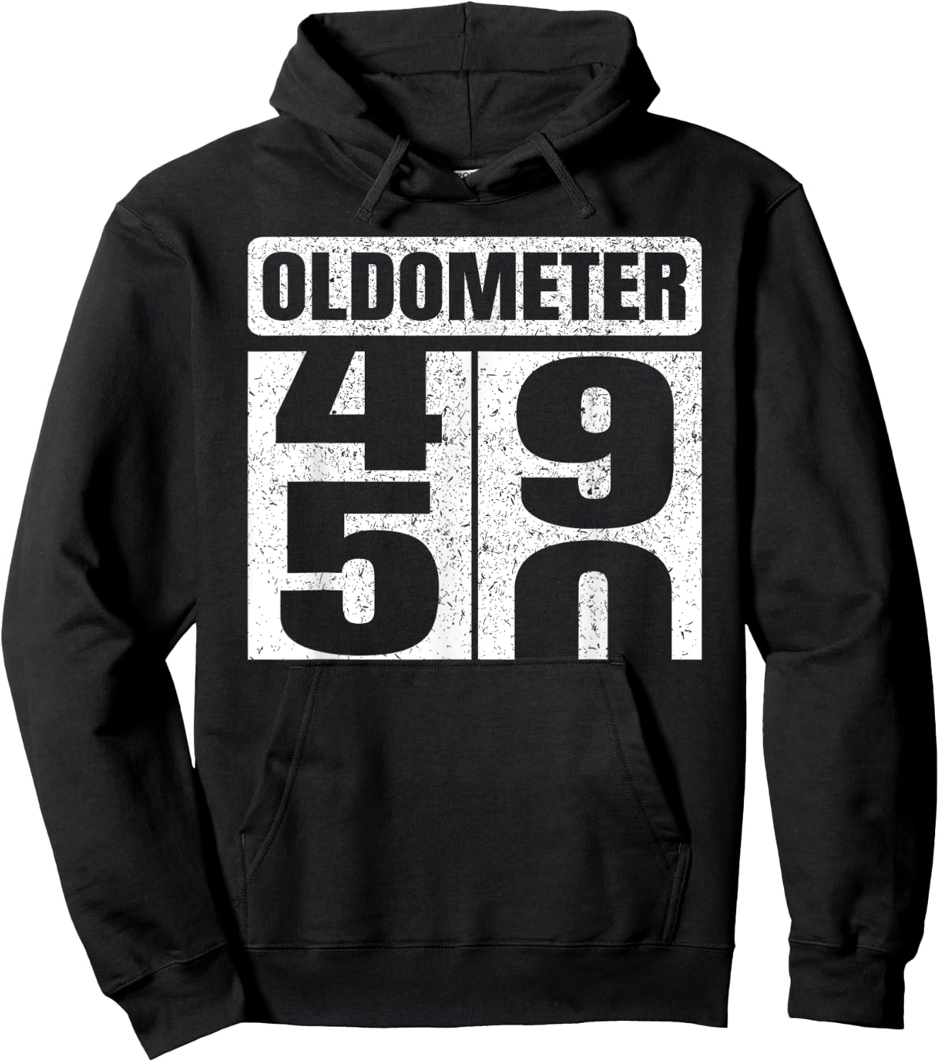 Oldometer 49-50 50th Birthday Funny Gifts Idea Hoodie - Hoodie | Black