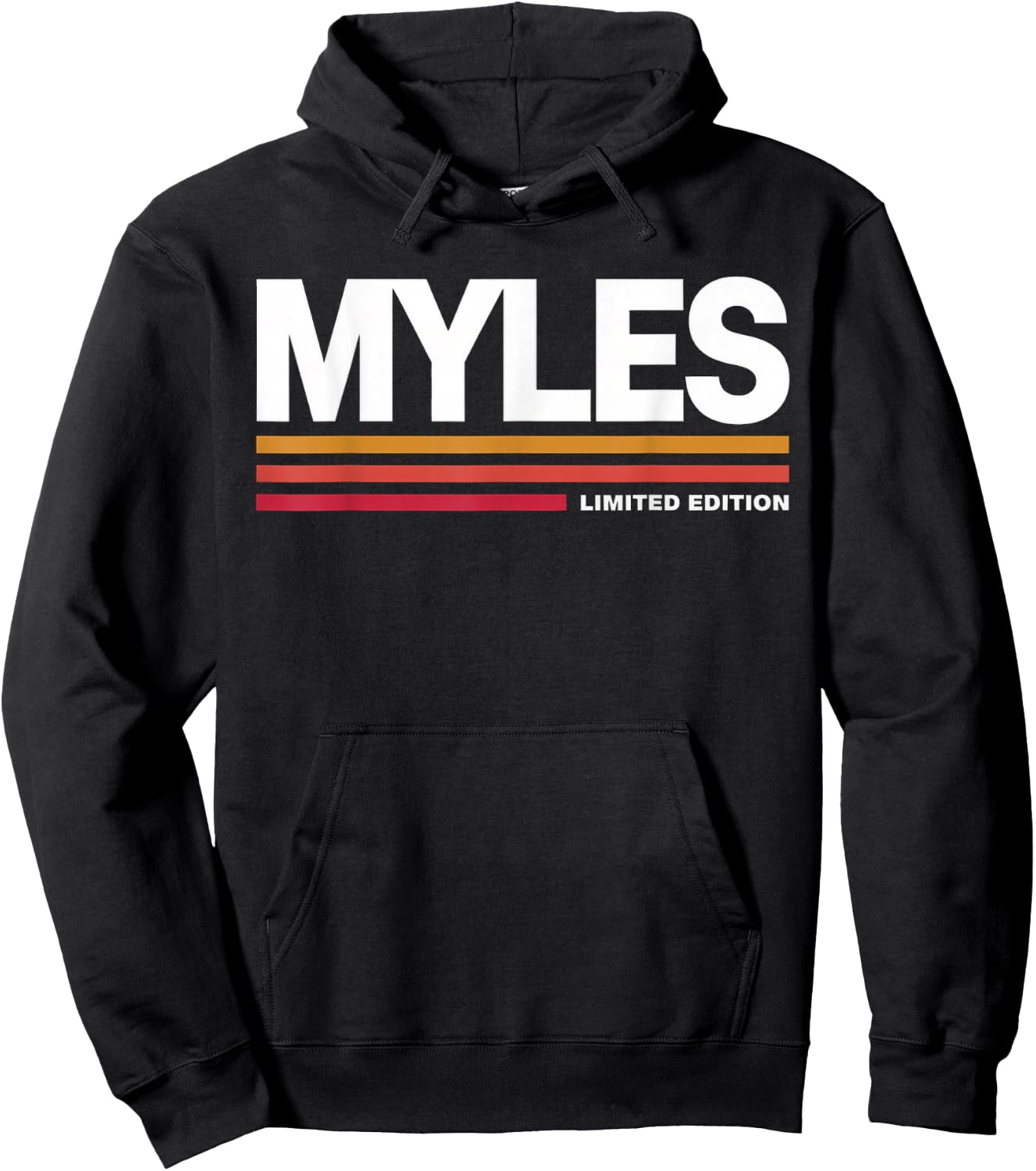 Myles Limited Edition Vintage Custom Name Husband Grandpa Hoodie - Hoodie | Black