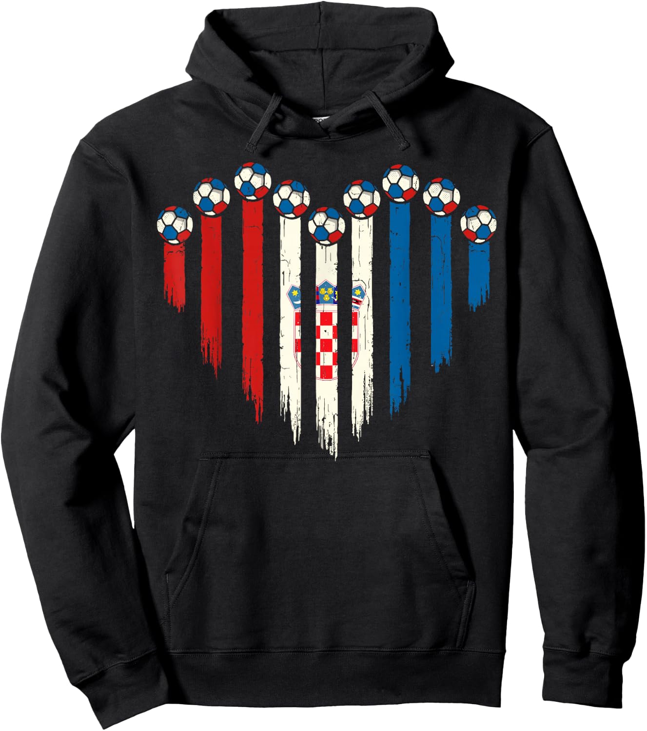 Croatian Flag Novelty Croatia Hoodie - Hoodie | Black