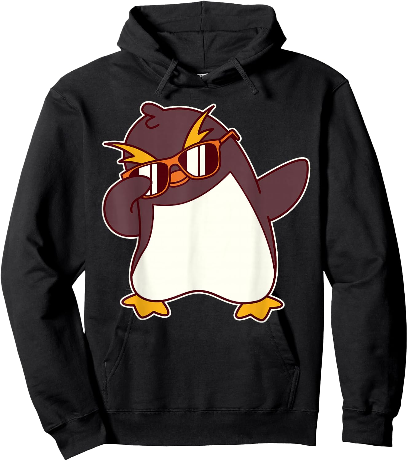 Cute Dabbing Macaroni Penguin Hoodie - Hoodie | Black