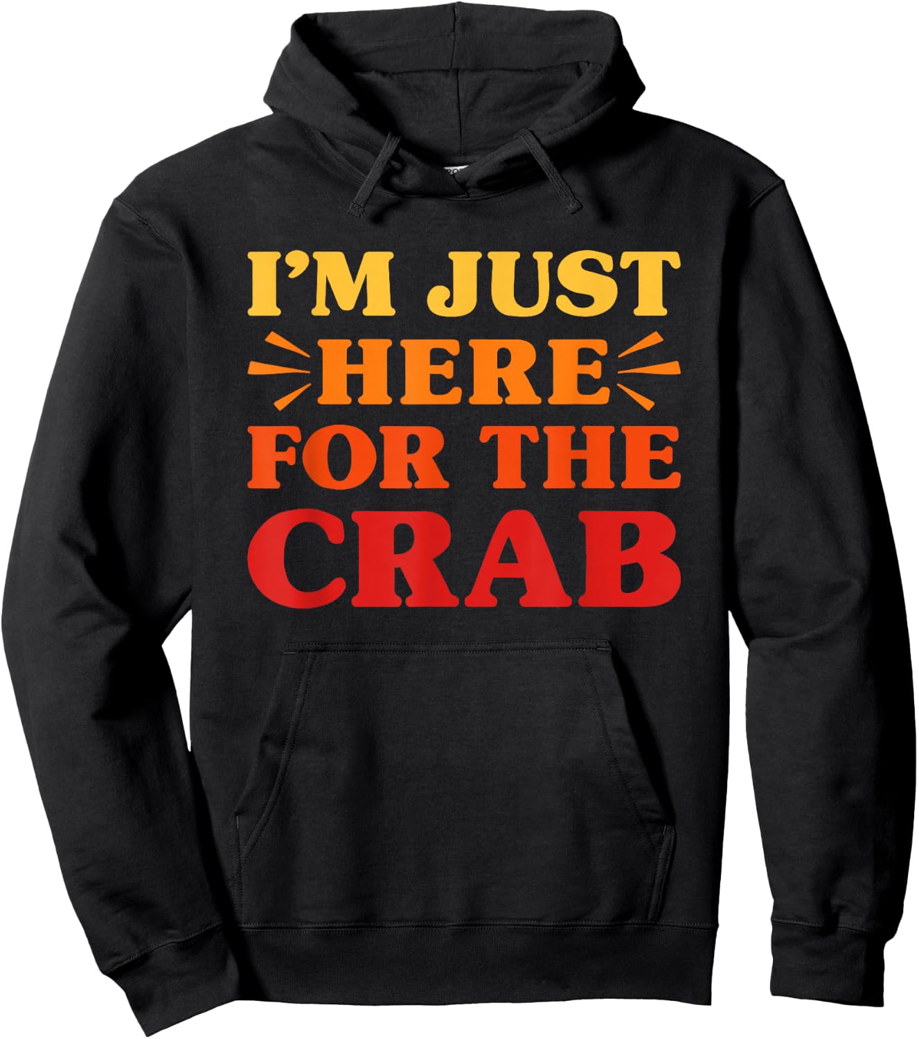 Crab I Love Crab Funny Food Lover Hoodie - Hoodie | Black