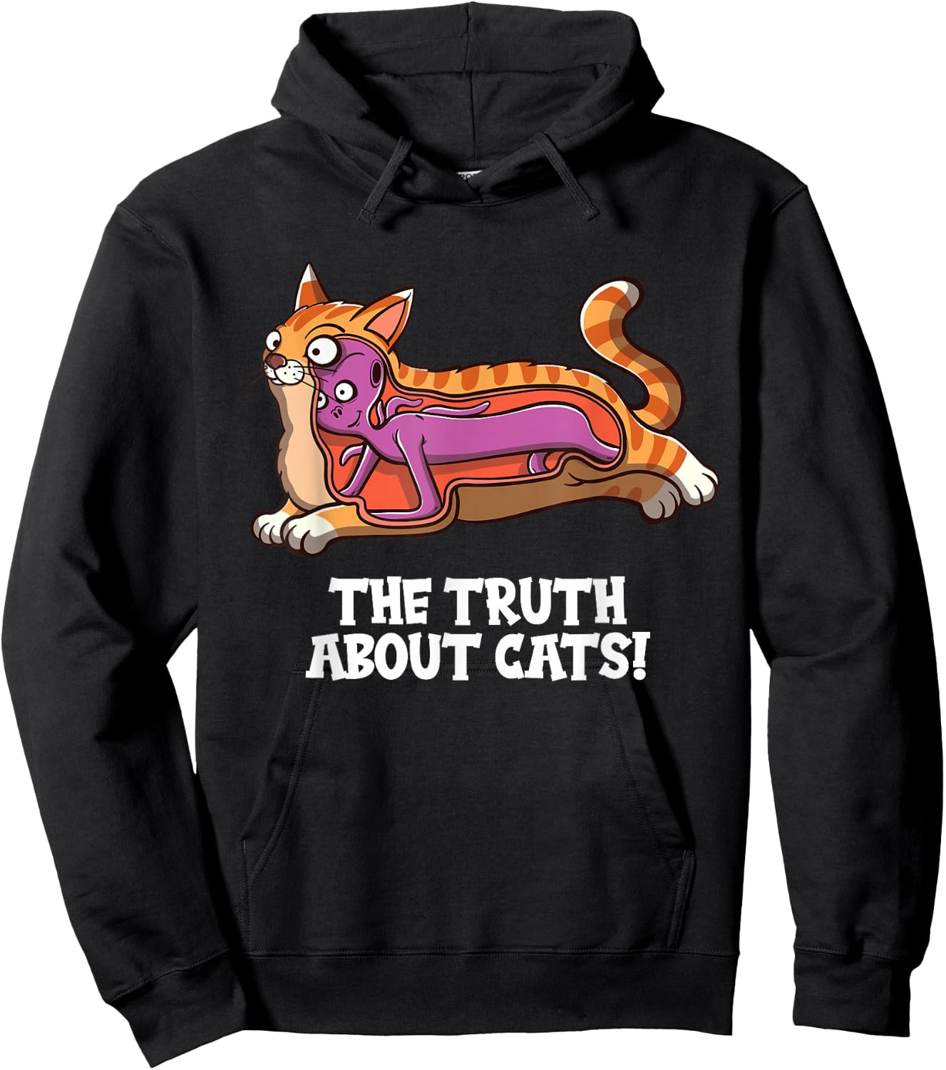 Cats Alien Funny Cat Hoodie - Hoodie | Black