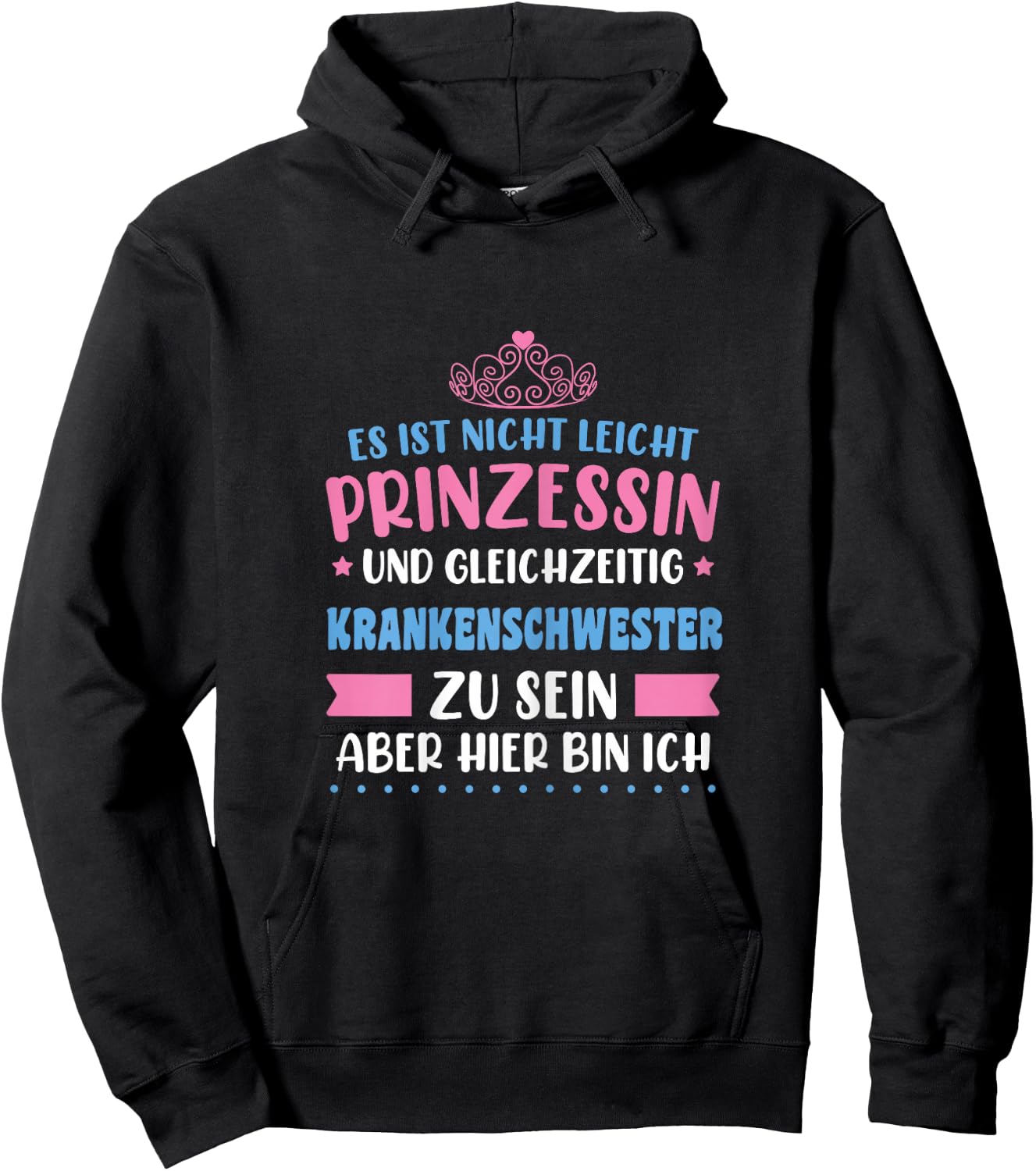 Krankenschwester Lustiger Spruch Ausbildung Hoodie - Hoodie | Black