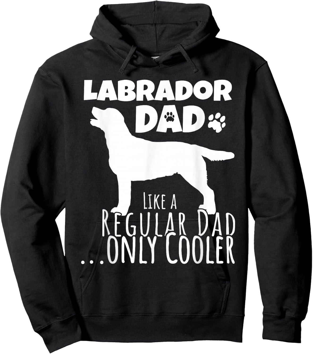 Funny Labrador Dad Dog Men Women Kids Hoodie - Hoodie | Black