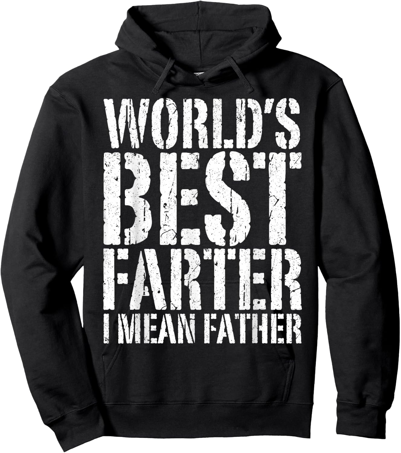 World's Best Farter I Mean Father Shirt Men Fathers Day Hoodie - Hoodie | Black