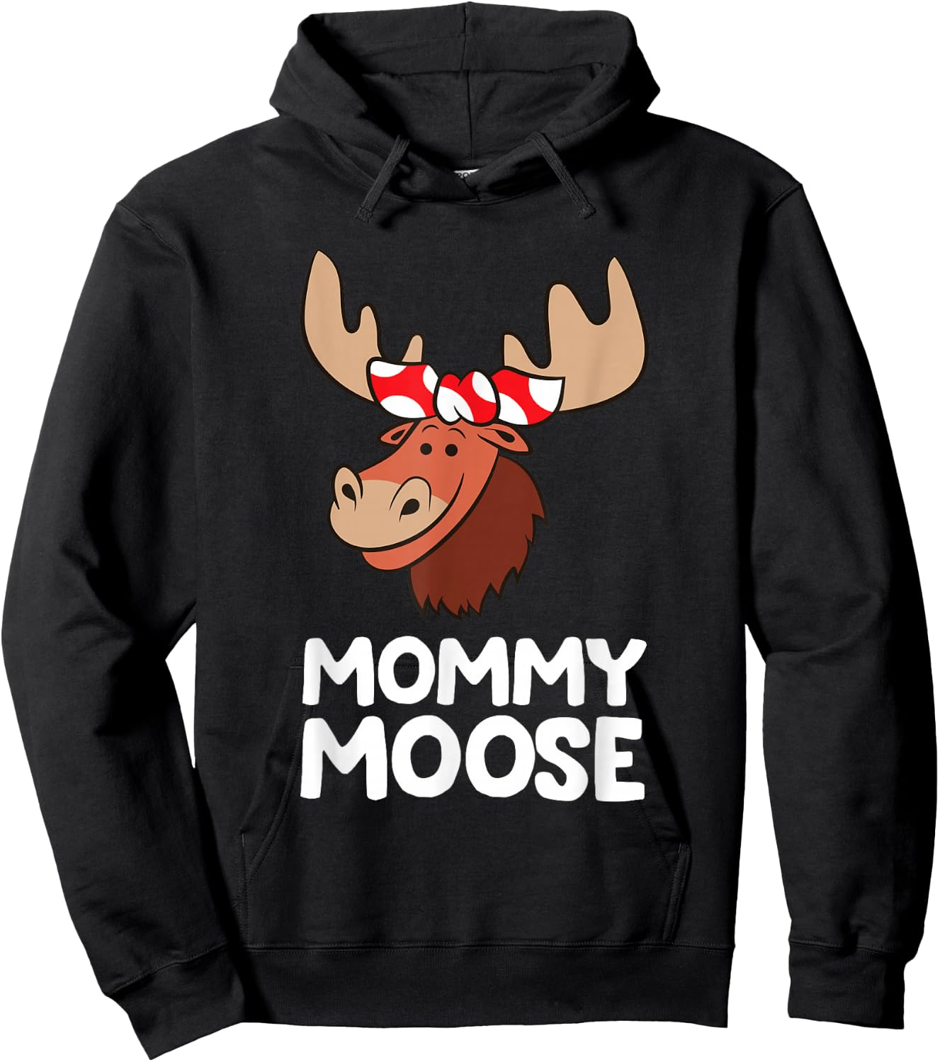 Mommy Moose Hoodie - Hoodie | Black
