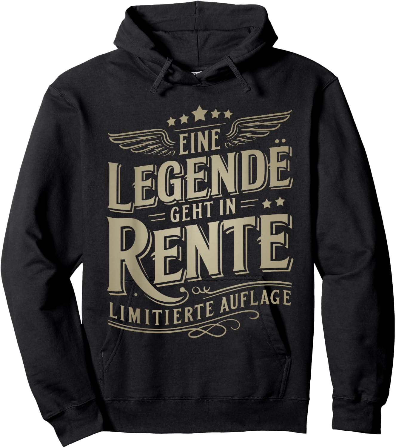 with Legendary Pensioners Sayings Hoodie - Hoodie | Black