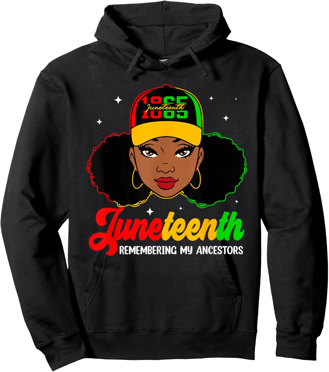 Juneteenth 1865 Remembering My Ancestors Juneteenth Hoodie - Hoodie | Black
