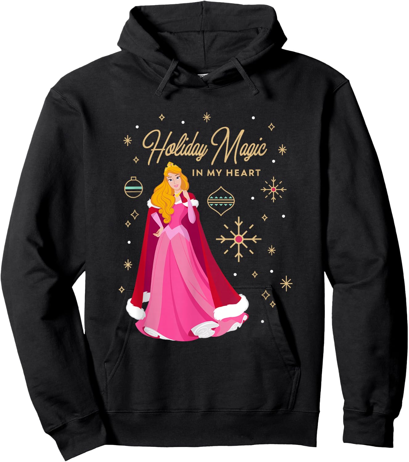 Disney Princess Aurora Holiday Magic in My Heart Hoodie - Hoodie | Black