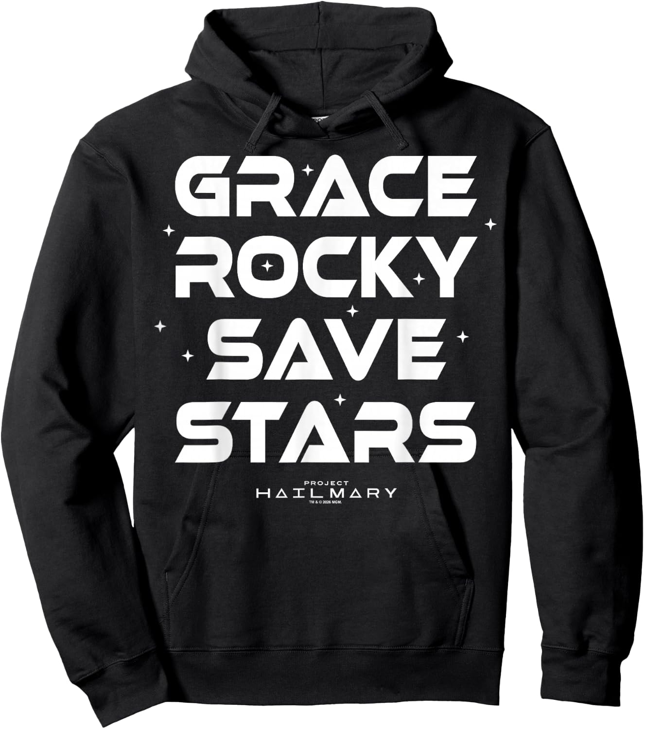 Project Hail Mary Grace Rocky Save Stars Poster Hoodie - Hoodie | Black