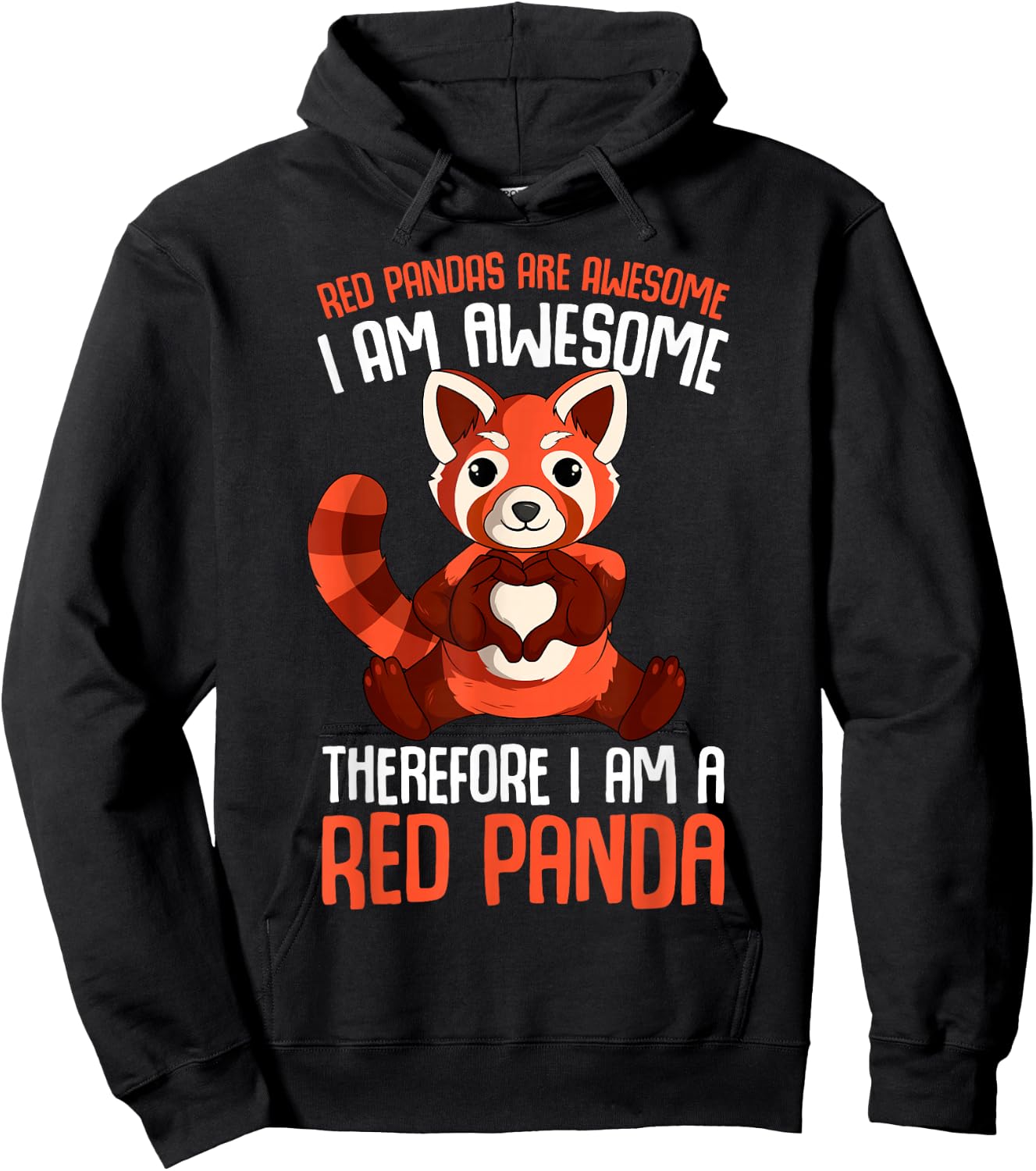 Red Pandas Are Awesome Boys Kids Red Panda Hoodie - Hoodie | Black