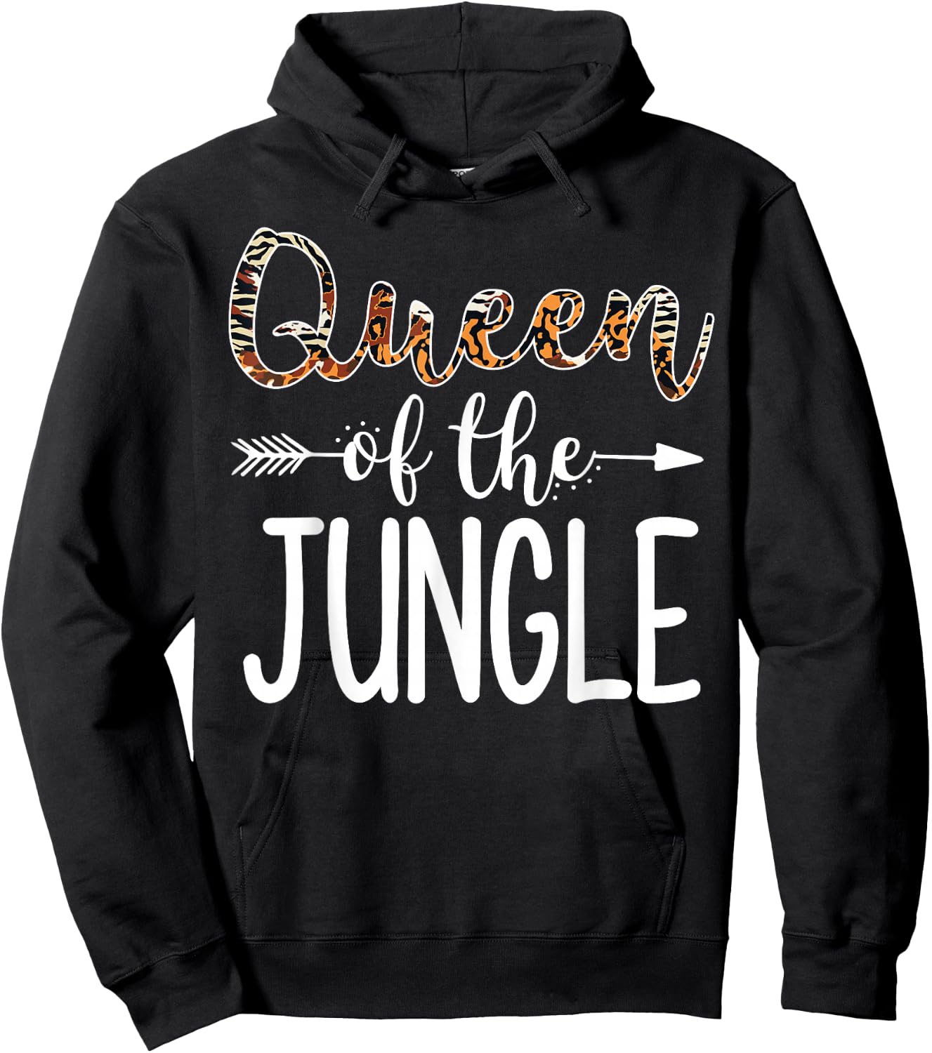 Queen of Jungle Safari Squad Zoo Matching Safari Trip Family Hoodie - Hoodie | Black