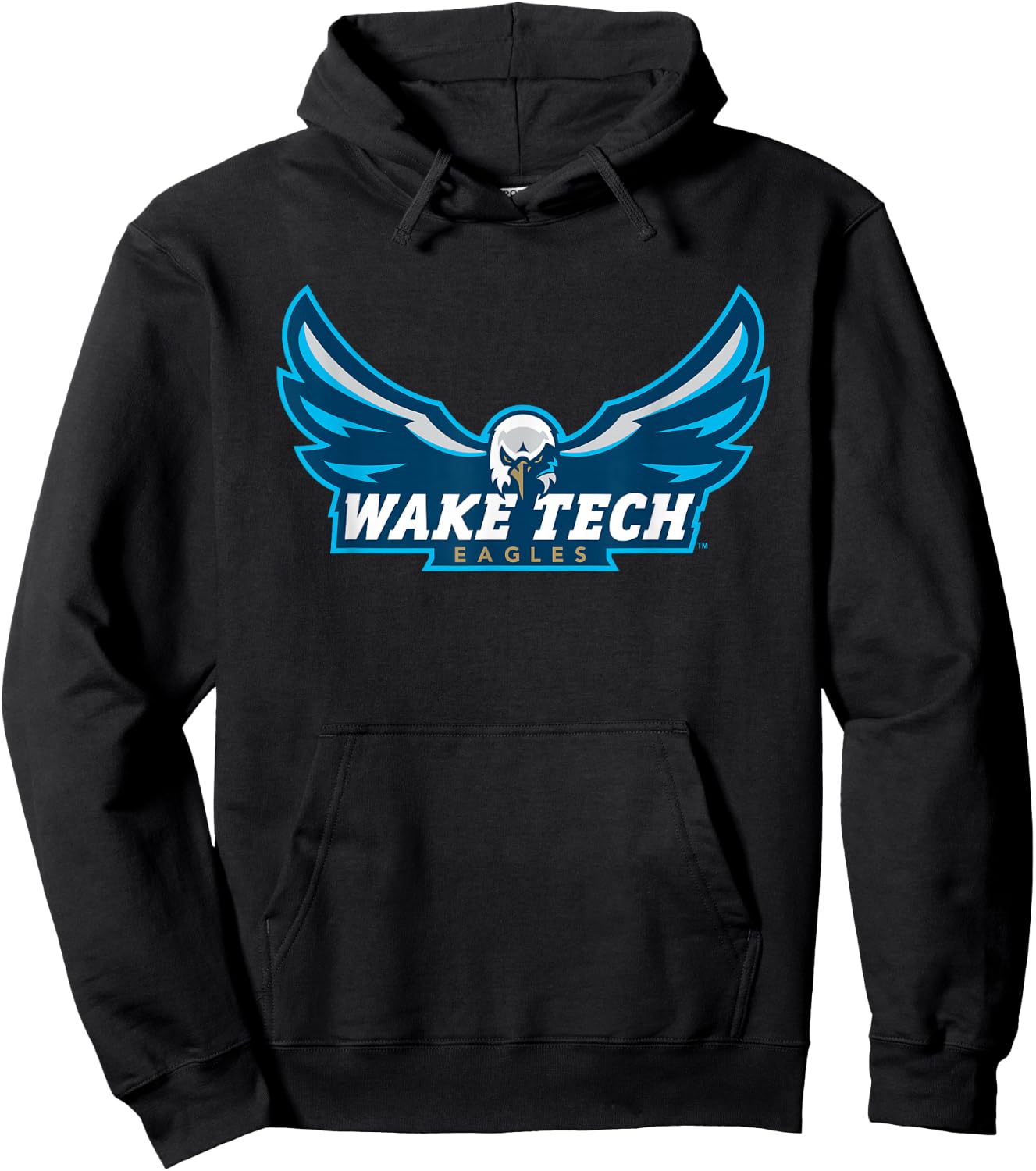 Wake Tech Eagles Wake Tech Community College Logo Hoodie - Hoodie | Black