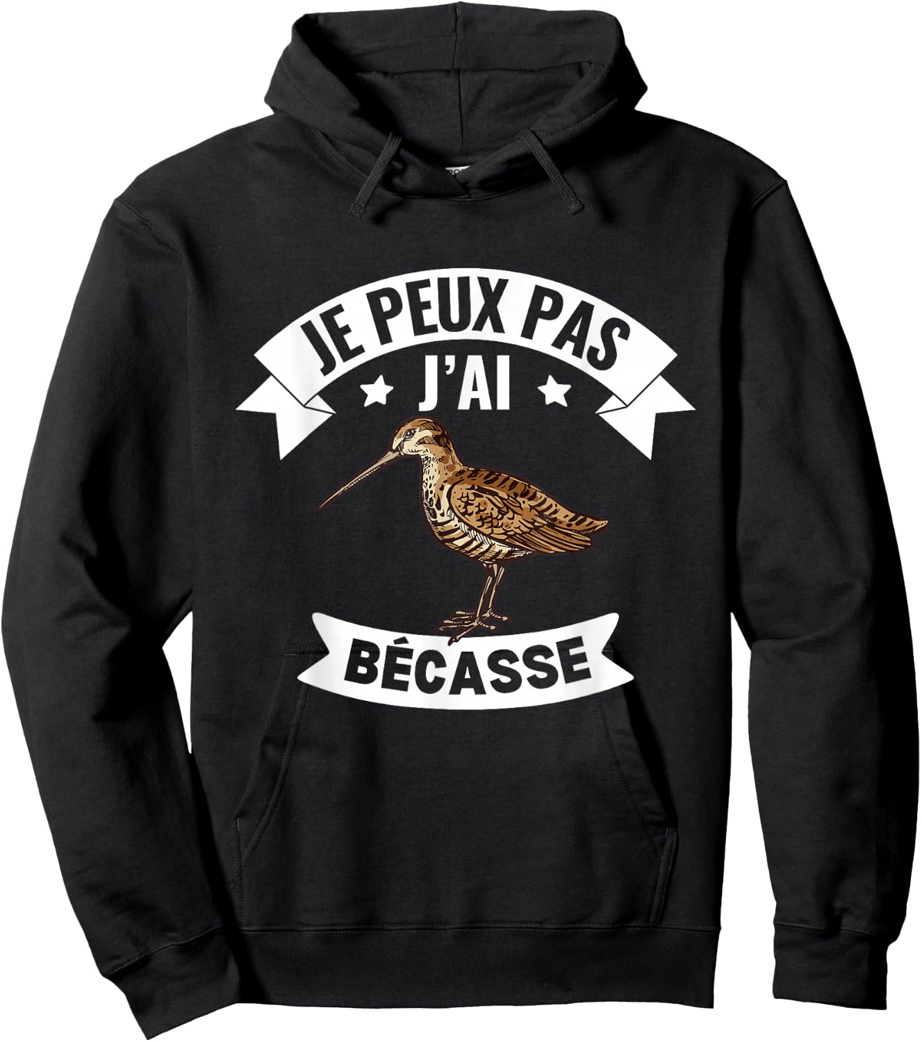 Je Peux Pas J'ai Bécasse Funny Funny Woodcock , Black, S Hoodie - Hoodie | Black