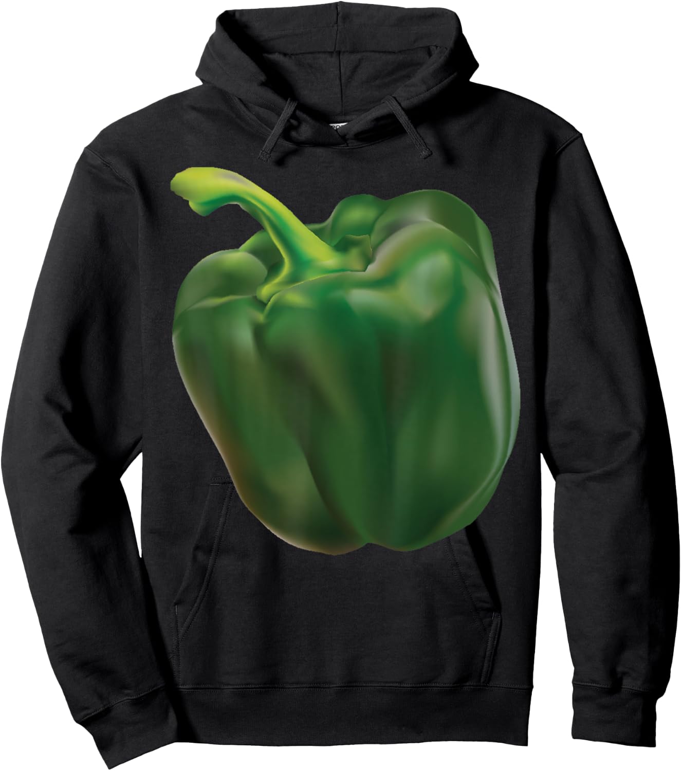 Green Bell Pepper Halloween Costume Veggie Salad Hoodie - Hoodie | Black