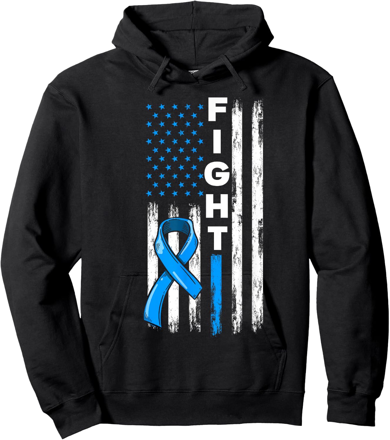 Fight Prostate Cancer Warrior Prostate Cancer Awareness Hoodie - Hoodie | Black