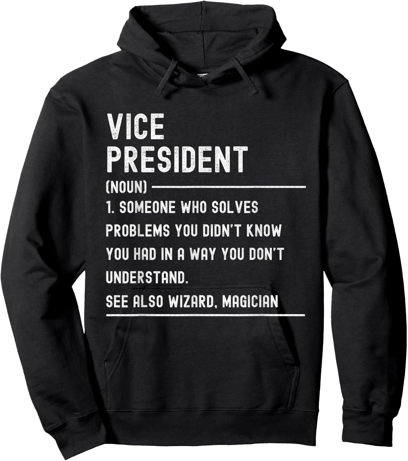 Vice President Definition Shirts Funny Job Title Hoodie - Hoodie | Black