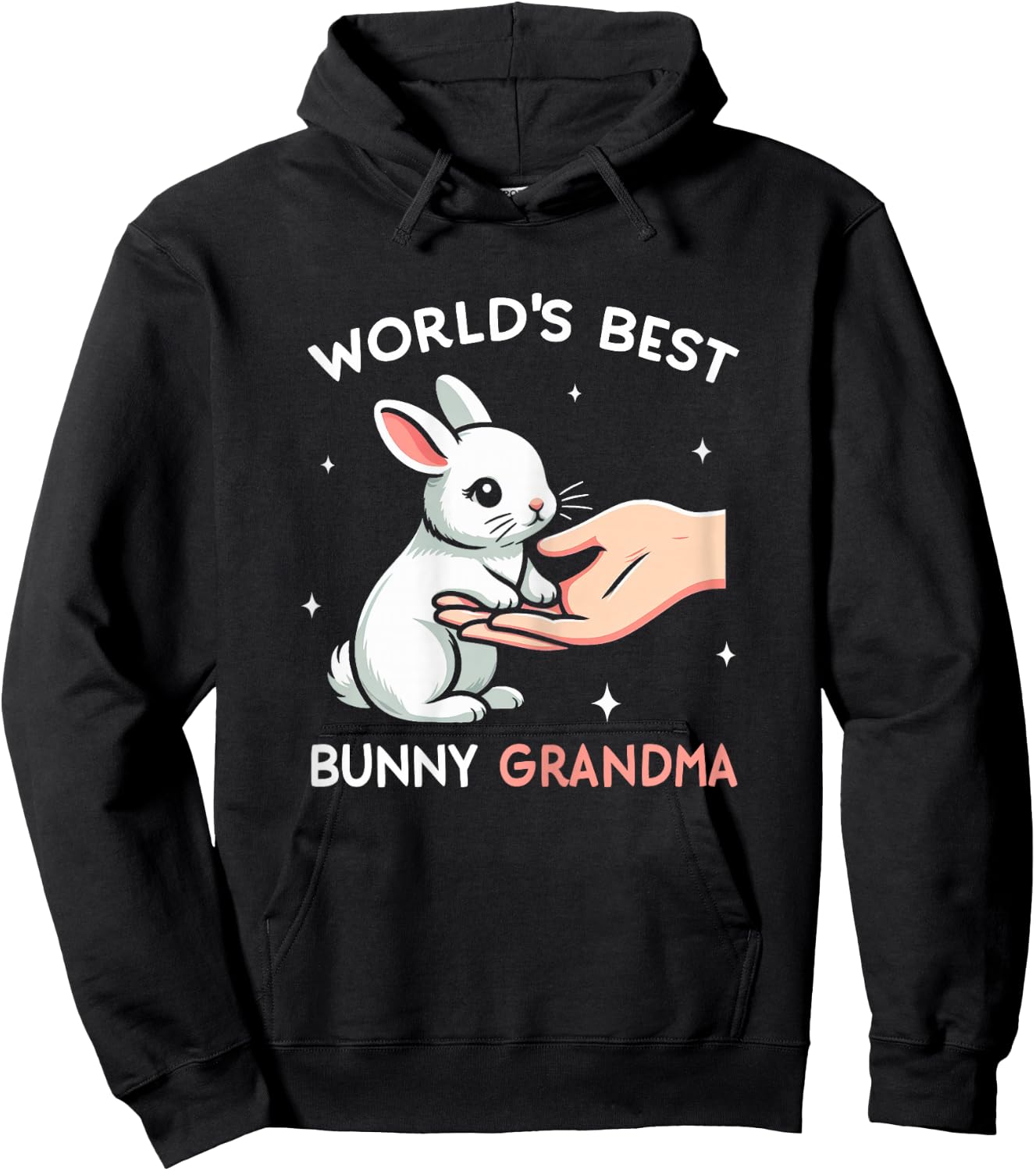 World´s Best Bunny Grandma Rabbit Love Easter Girls Hoodie - Hoodie | Black