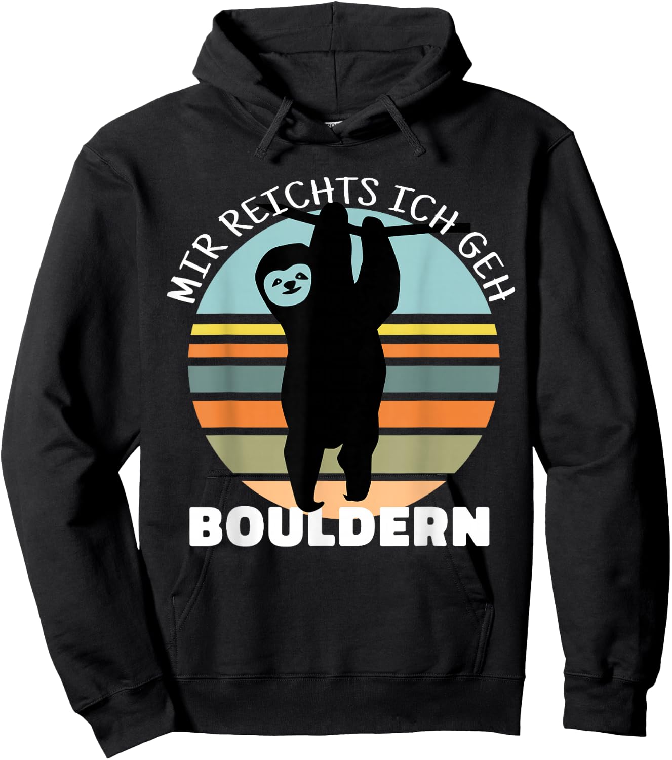 Bouldern Accessories Climbing Sloth Sports Climbing , black Hoodie - Hoodie | Black