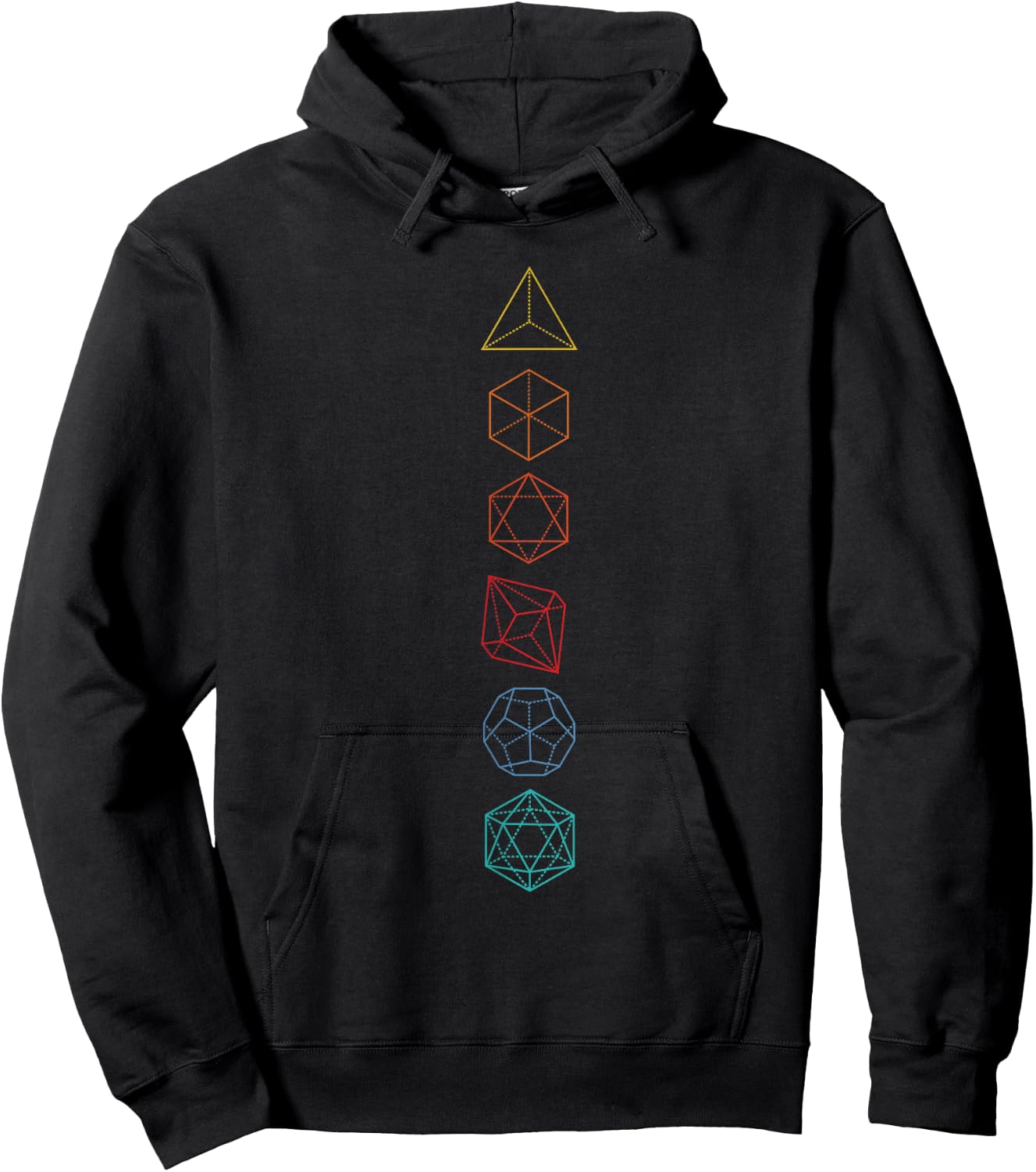 RPG Dice Game Master Role Playing Geometry Dice , black Hoodie - Hoodie | Black