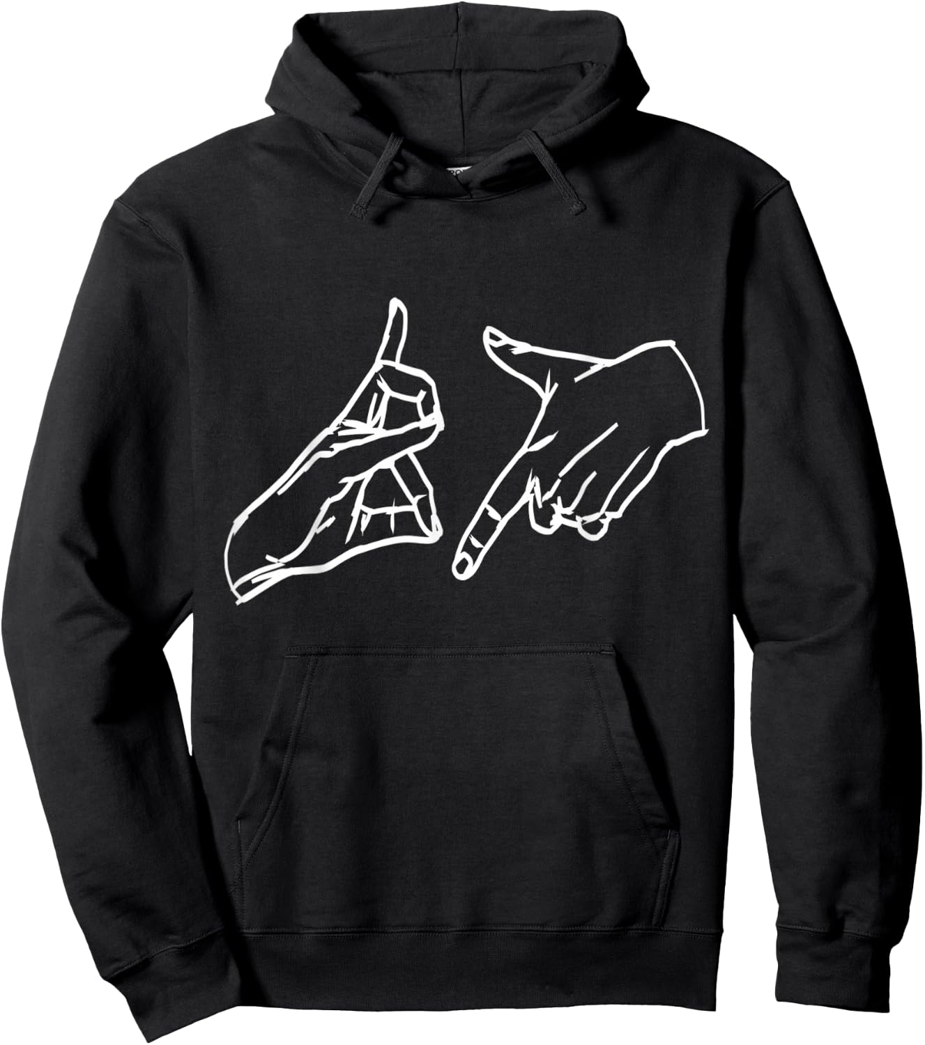 187 Hand Sign , black Hoodie - Hoodie | Black