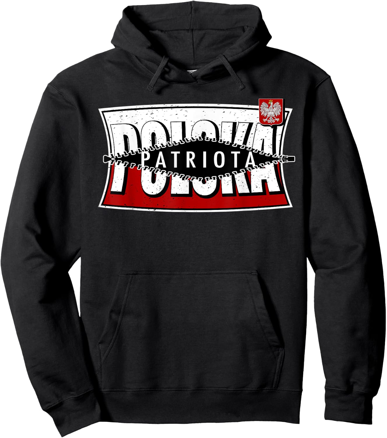 Polish Patriot Polski Patriota Polish Heritage Graphic Hoodie - Hoodie | Black