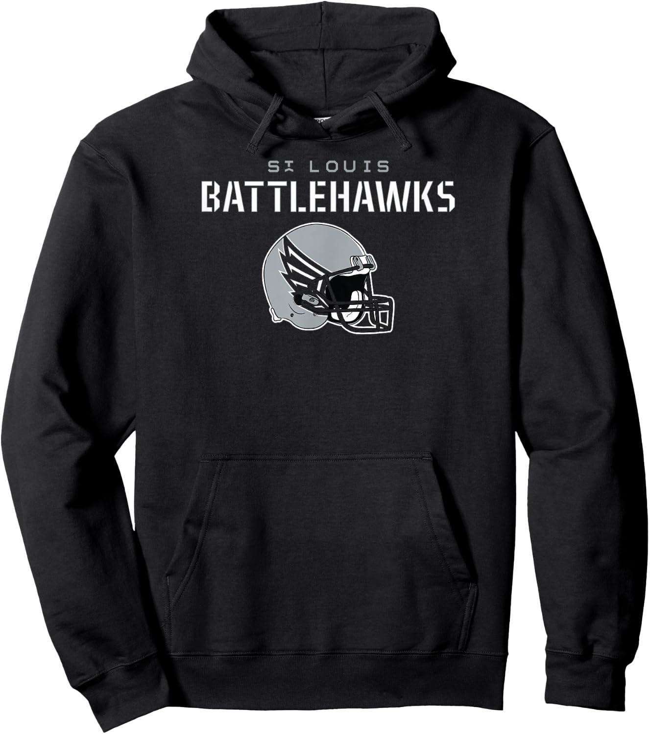 St. Louis Battlehawks - Vintage Helmet - St. Louis Football Hoodie - Hoodie | Black