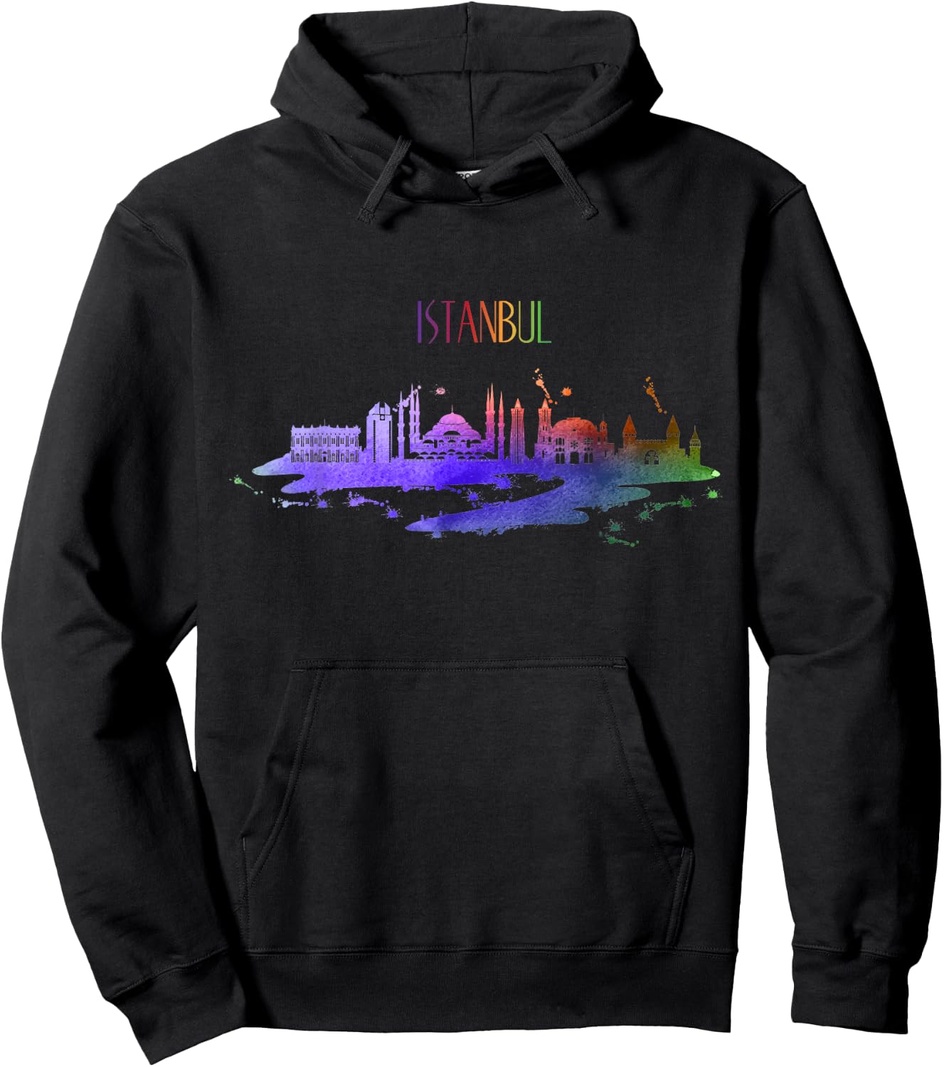Turkish Souvenir Turkey with Istanbul Skyline Hoodie - Hoodie | Black