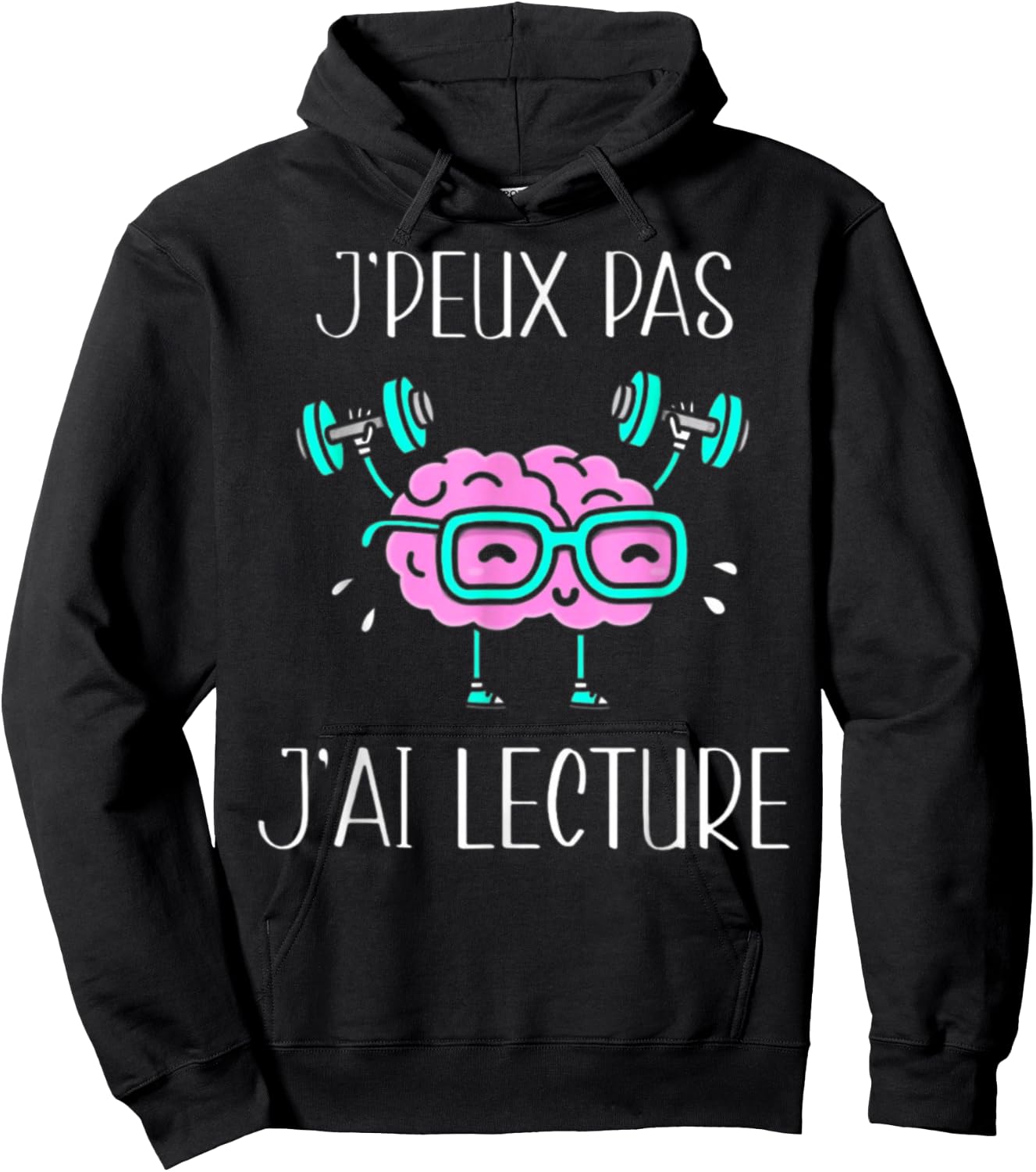 Je Peux Pas J'Ai Lecture Cadeau , Black, S Hoodie - Hoodie | Black