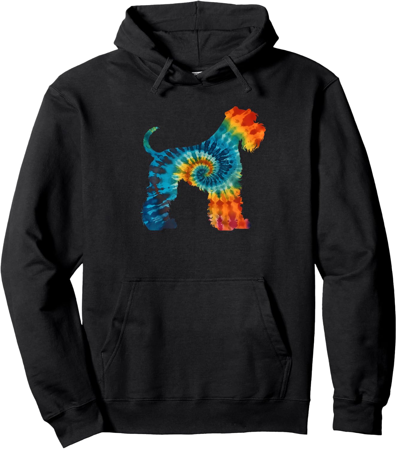 Kerry Blue Terrier Hund Retro Design Hoodie - Hoodie | Black
