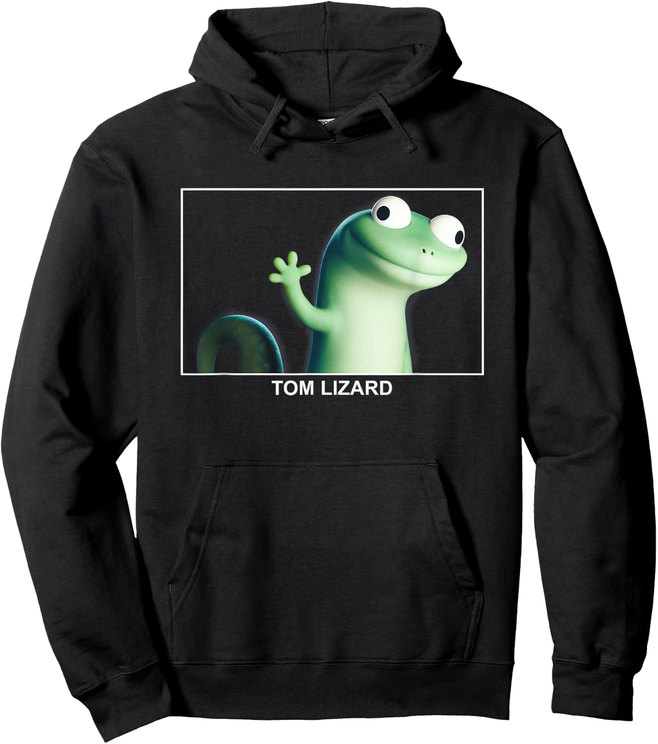 Disney Pixar Hoppers Tom Lizard Funny Face Empty Head Hoodie - Hoodie | Black