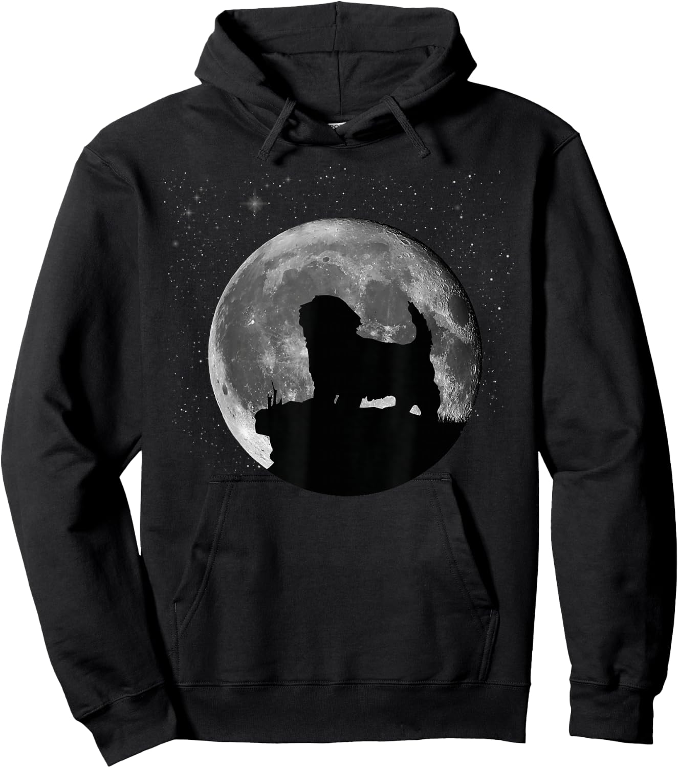 Havanese Dog Moon Hoodie - Hoodie | Black