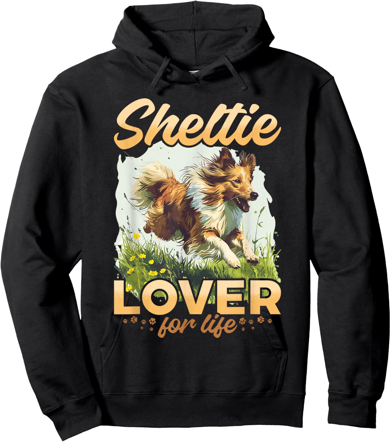 Shetland Sheepdog Dog Sheltie - Sheltie Lover for life Hoodie - Hoodie | Black