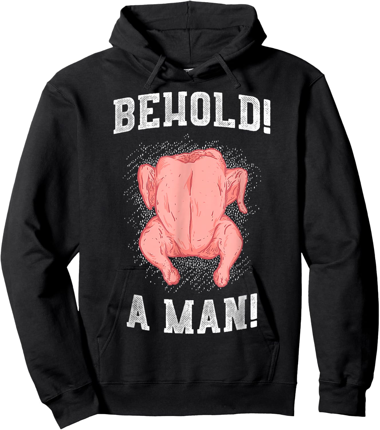 Diogenes Behold A Man (Chicken) Epic Philosophy Troll Hoodie - Hoodie | Black