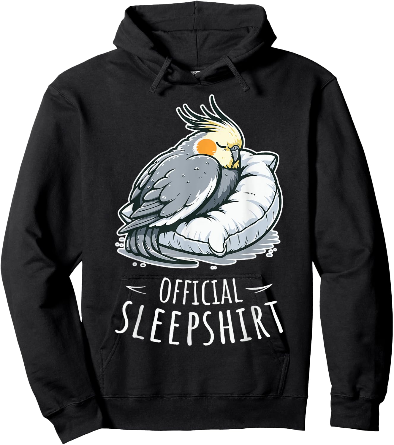 Sleep And Napping Official Sleepshirt Cockatiel Hoodie - Hoodie | Black